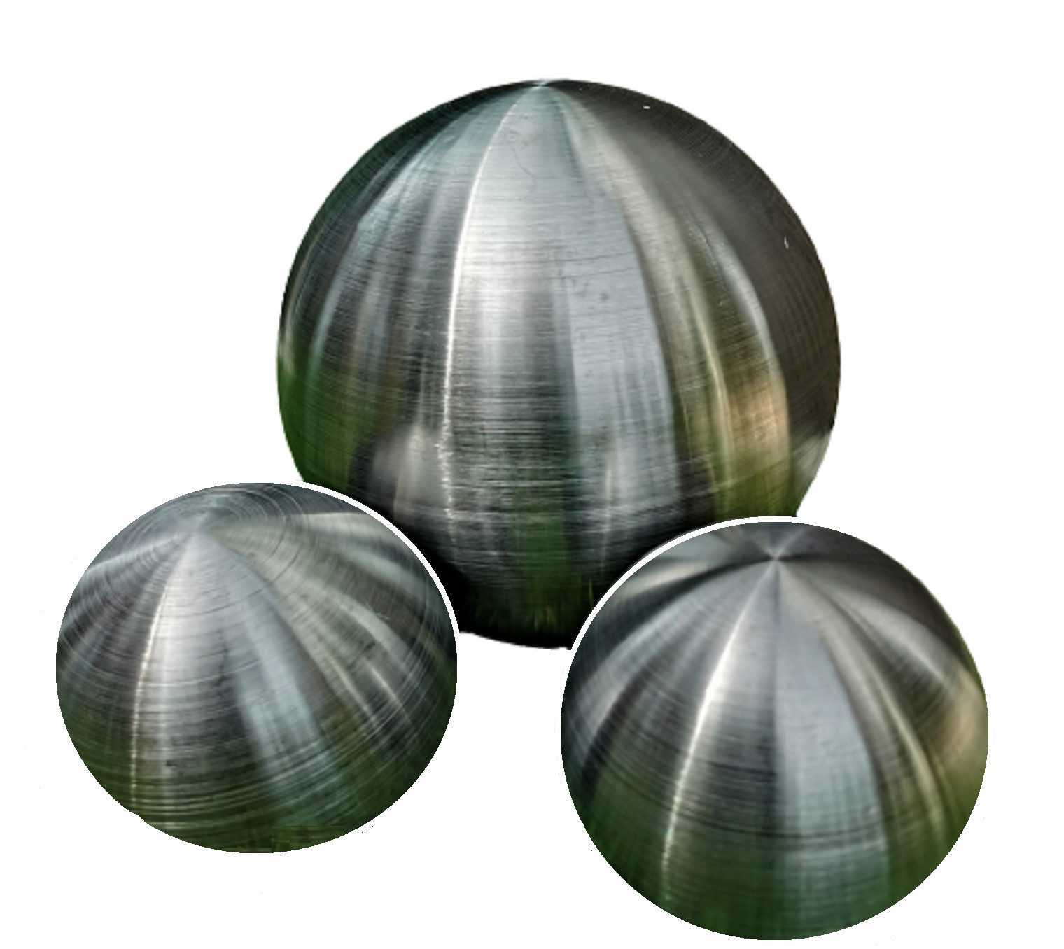 Jürgen Bocker - Gartenambiente Dekokugel Dekorationskugel Edelstahl schwarz matt 3er-Set Gartendekoration