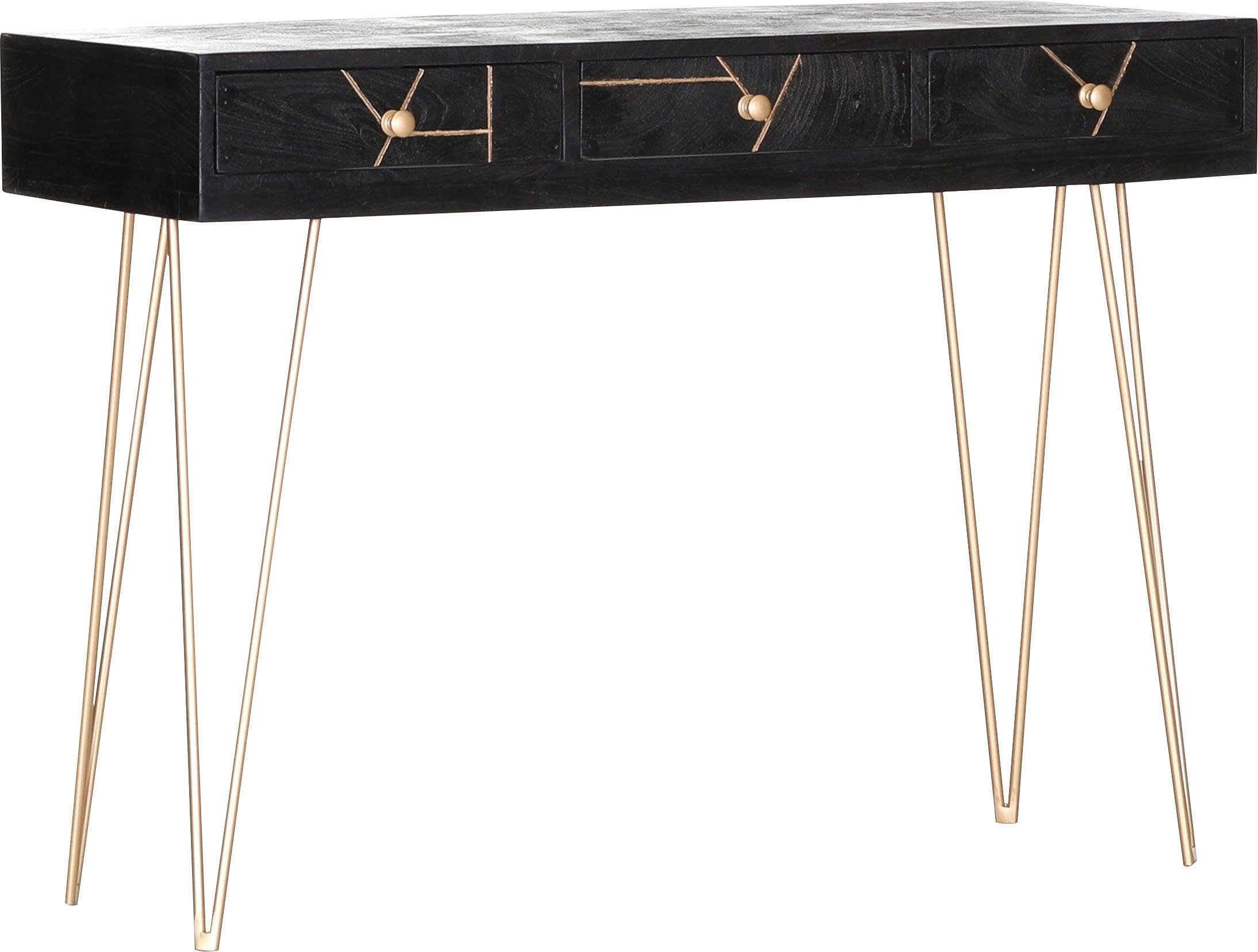 Gutmann Factory Konsole Scan, mit modernen Haarnadel Beinen günstig online kaufen