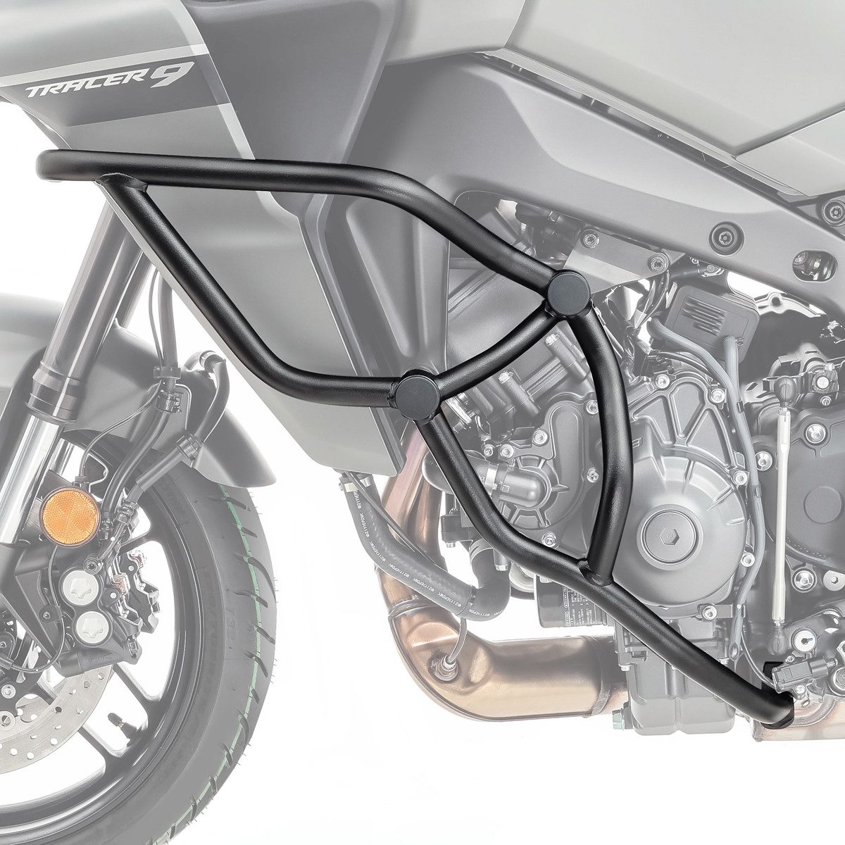 Motoguard Motor-Schutzhülle Sturzbügel für Yamaha Tracer 9 / GT 21-24 Motor Schutzbügel KT11 schwa