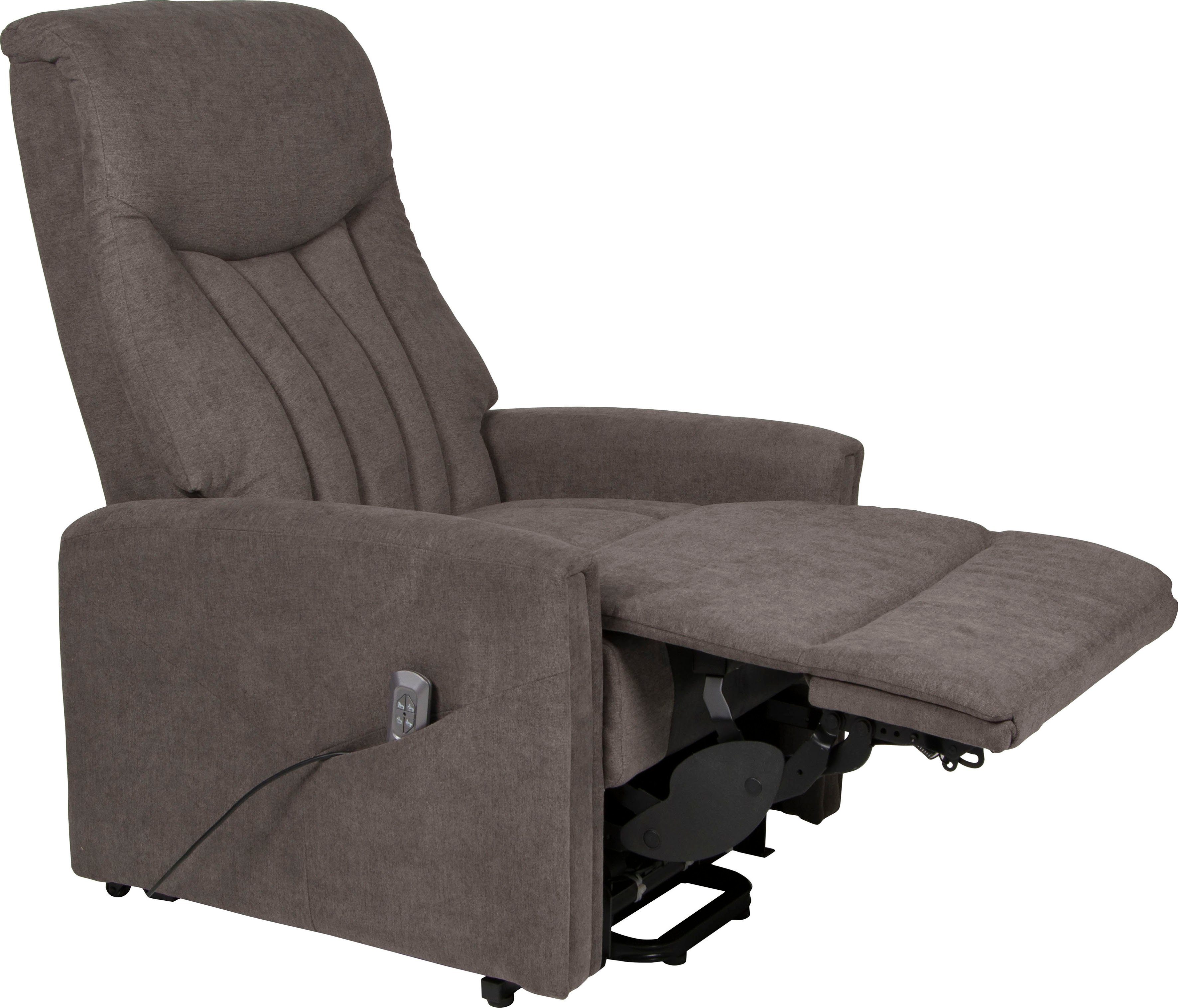 Duo Collection TV-Sessel Aufstehhilfe, 2 Bonnyville und Relaxfunktion mit Taschenfederkern Motoren, Stahlwellenunterfederung elektrischer 2 dunkelgrau mit