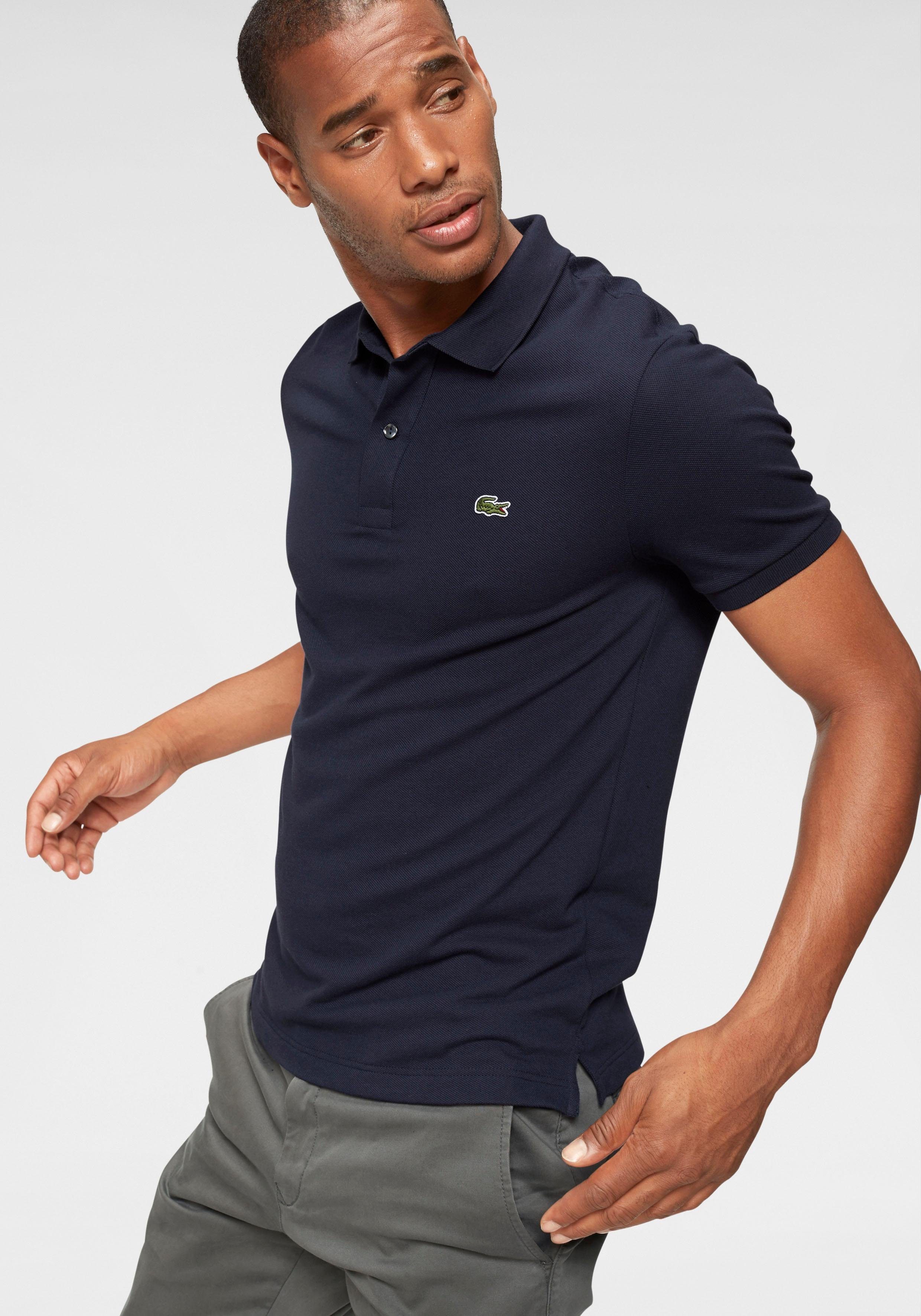 (1-tlg) Logostickerei marine mit Poloshirt Lacoste