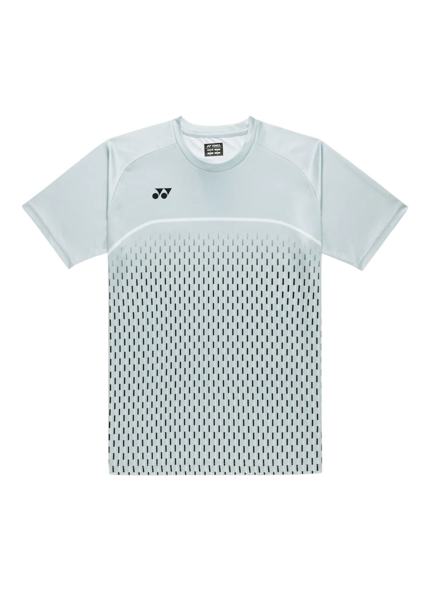 Yonex T-Shirt Practice Print 16861 (100% Polyester) 2026 silbergrau Herren