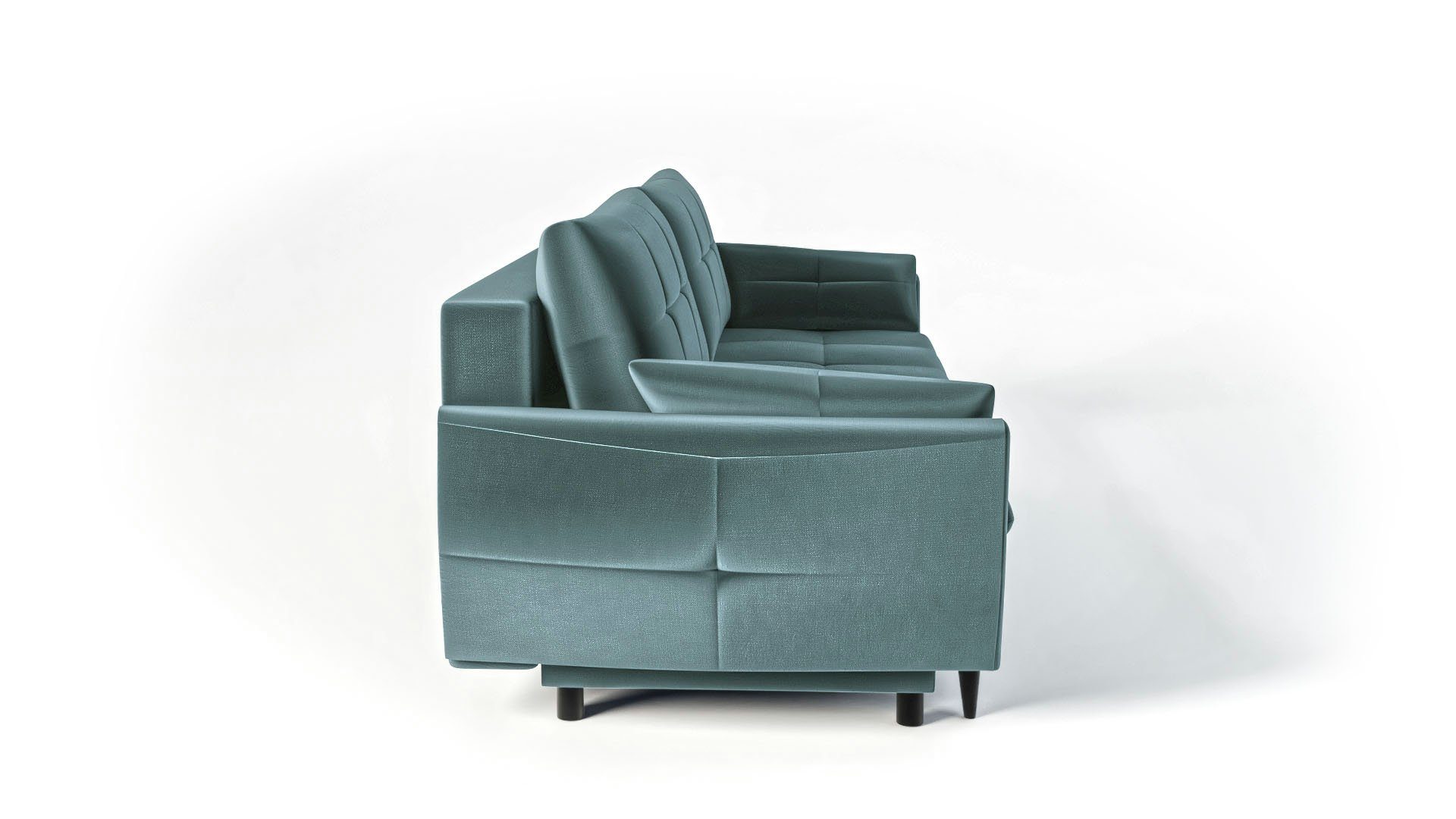 Siblo 3-Sitzer Dreisitzer Minze Britta Sofa - Modernes 3-Sitzer Bettzeugbehälter Sofa Schlaffunktion mit 3 