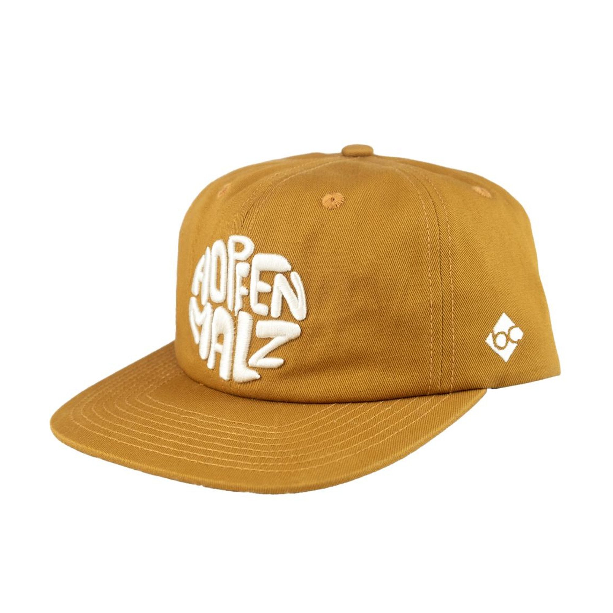 Bavarian Caps Flat Cap Bavarian Caps "Hopfen&Malz" - hellbraun (Strapback Kappe) (Basecap, Basecap)