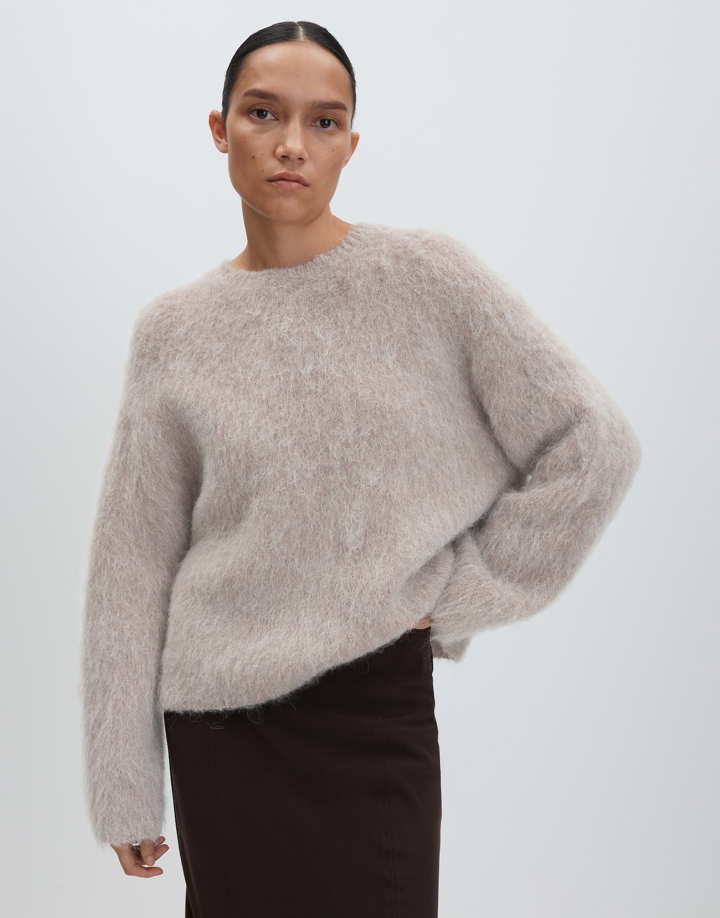 someday Strickpullover TAYANA Loose aus haarigem Alpakamix weite Passform, günstig online kaufen