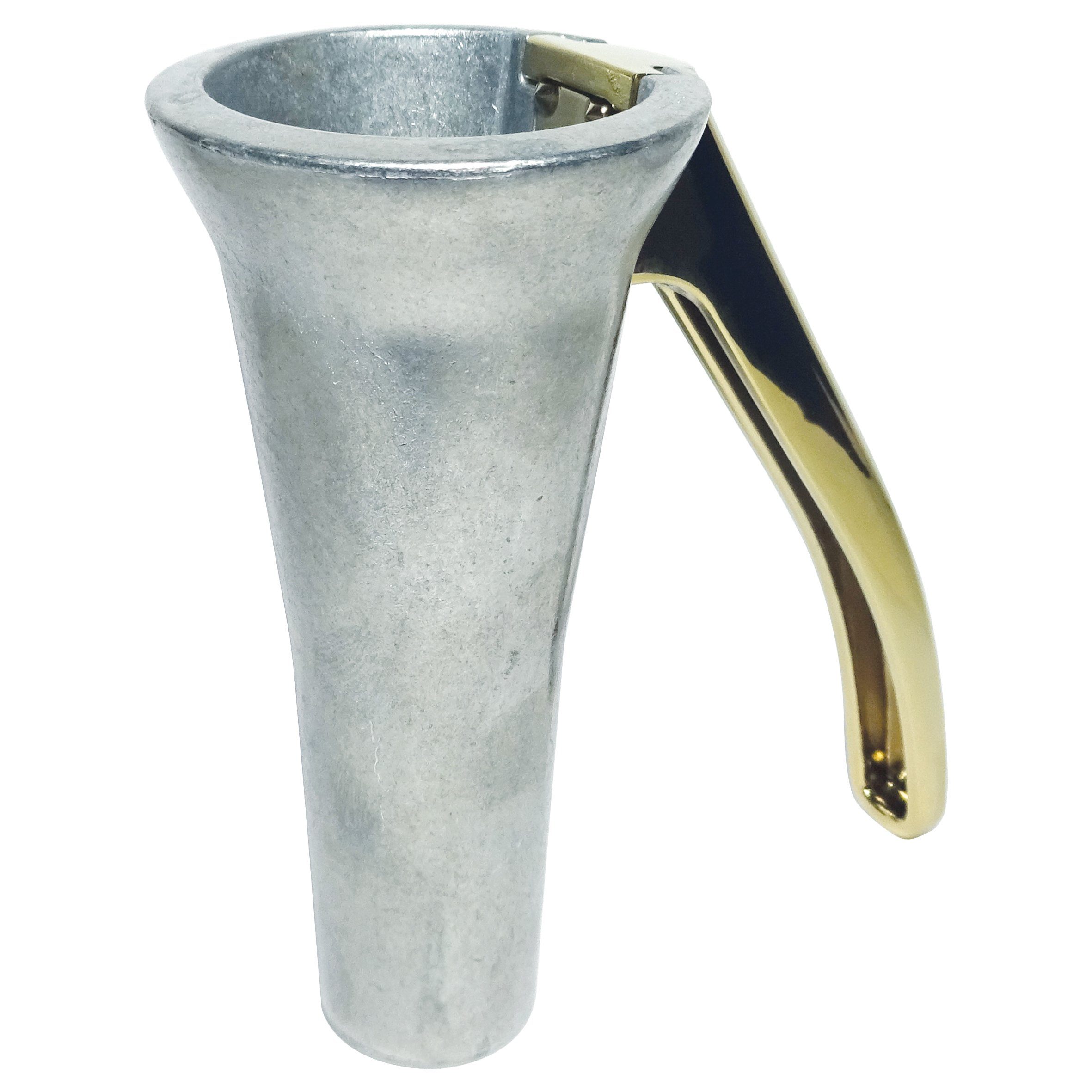 Drosselmeyer Nussknacker Nussknacker im eleganten schwedischen Design - Natur/Gold, patentiertes Hebelkonzept