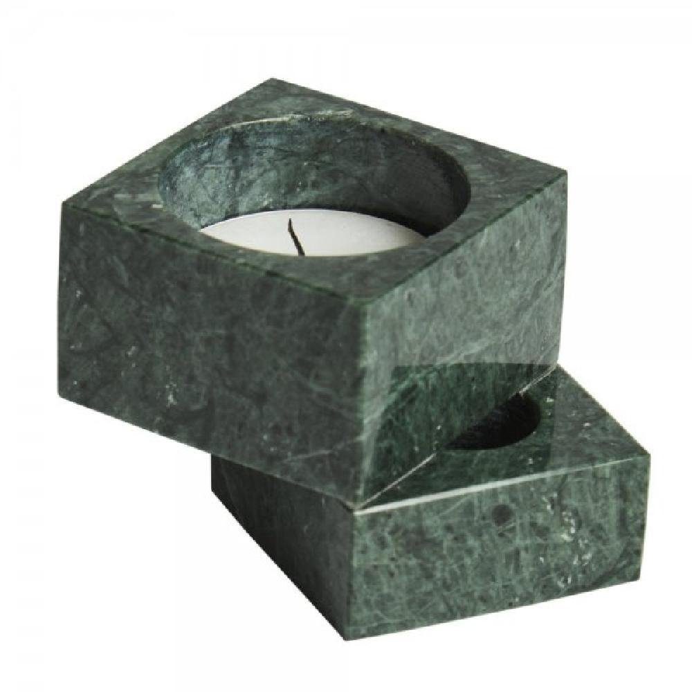 Woud Kerzenhalter Kerzenhalter Je De Dés 1 Marmor Grün (7x5x6 cm)