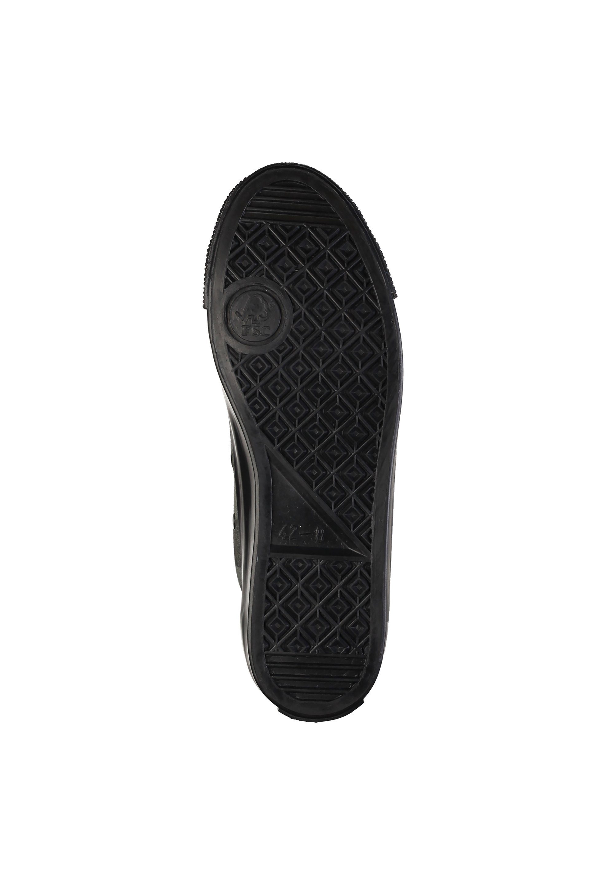 ETHLETIC Black Cap jet black Sneaker - human Fairtrade Cut Produkt rights Hi olive