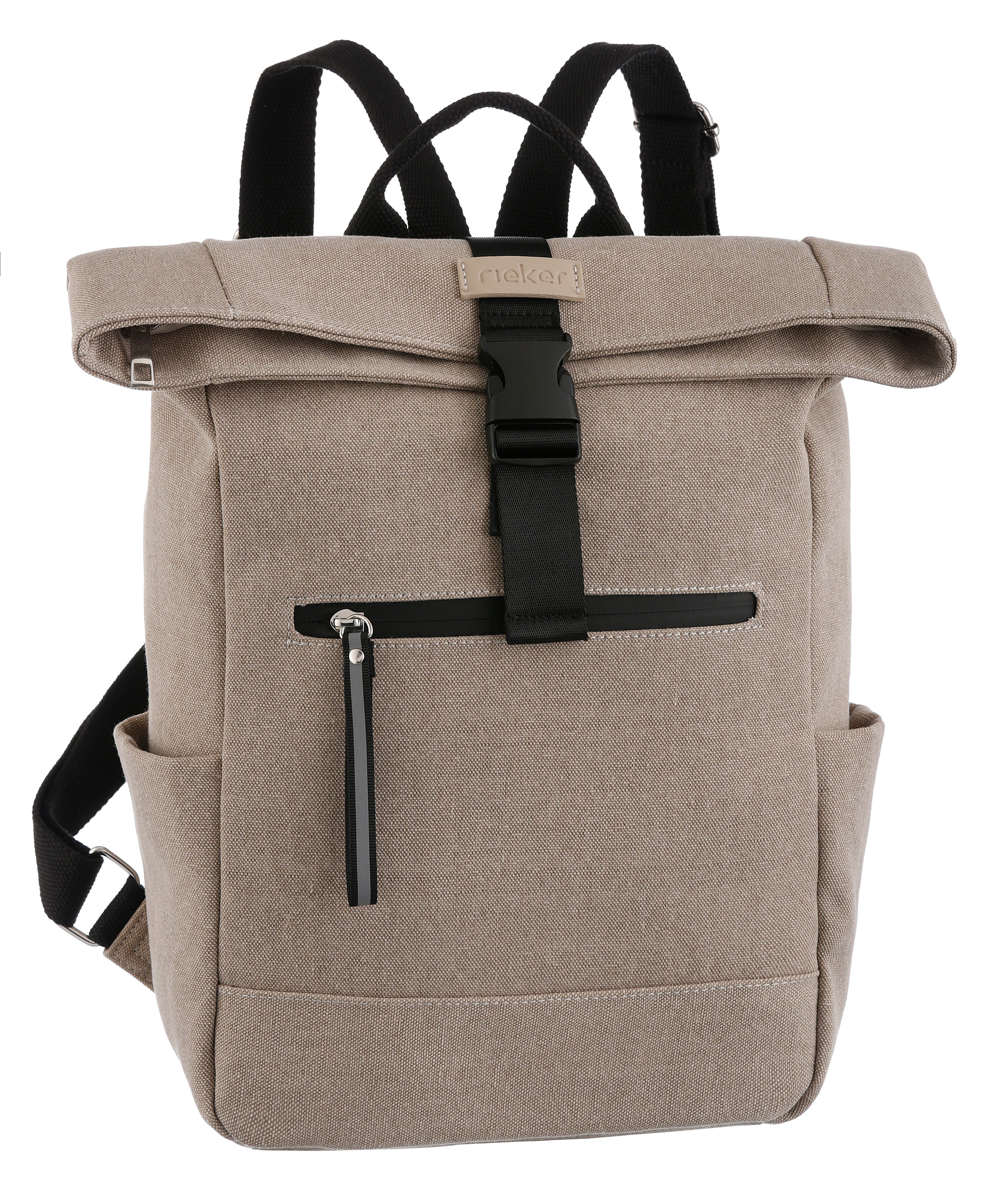 Rieker Cityrucksack Leinen, Freizeitrucksack mit viel Stauraum günstig online kaufen