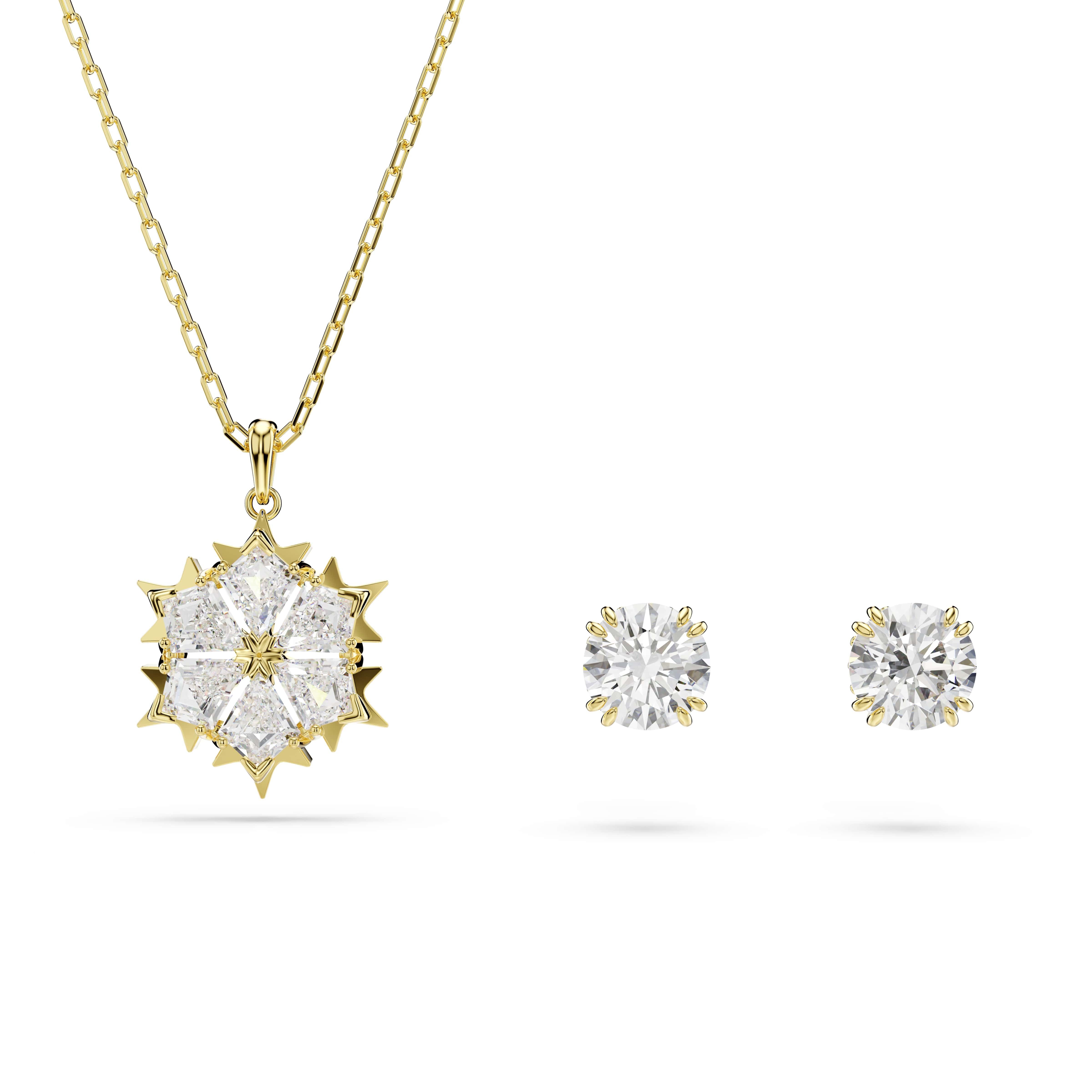 Swarovski Ohrring und Ketten Set Multipack Schmuck Geschenk MAGIC (Set, 3-tlg., inkl. Schmuckbox), mit Swarovski® Kristall