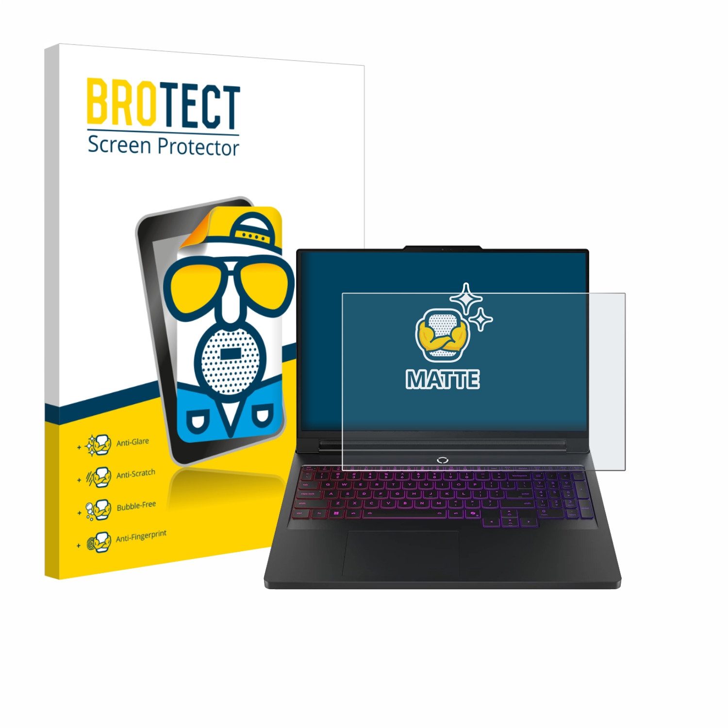 BROTECT Displayschutzfolie Schutzfolie für Lenovo Legion Pro 7 Gen 10 16", Displayschutz Schutz Folie Matt Entspiegelungsfolie