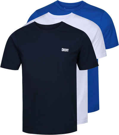 DKNY T-Shirt "Giants" (3er Pack) mit Rundhalsausschnitt und kleinem Logoprint