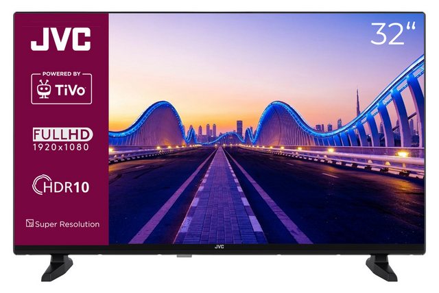 JVC LT-32VF5356 LCD-LED Fernseher (80 cm/32 Zoll, Full HD, TiVo Smart TV, TiVo Smart TV, HDR, Triple-Tuner, HD+ 6 Monate inkl)