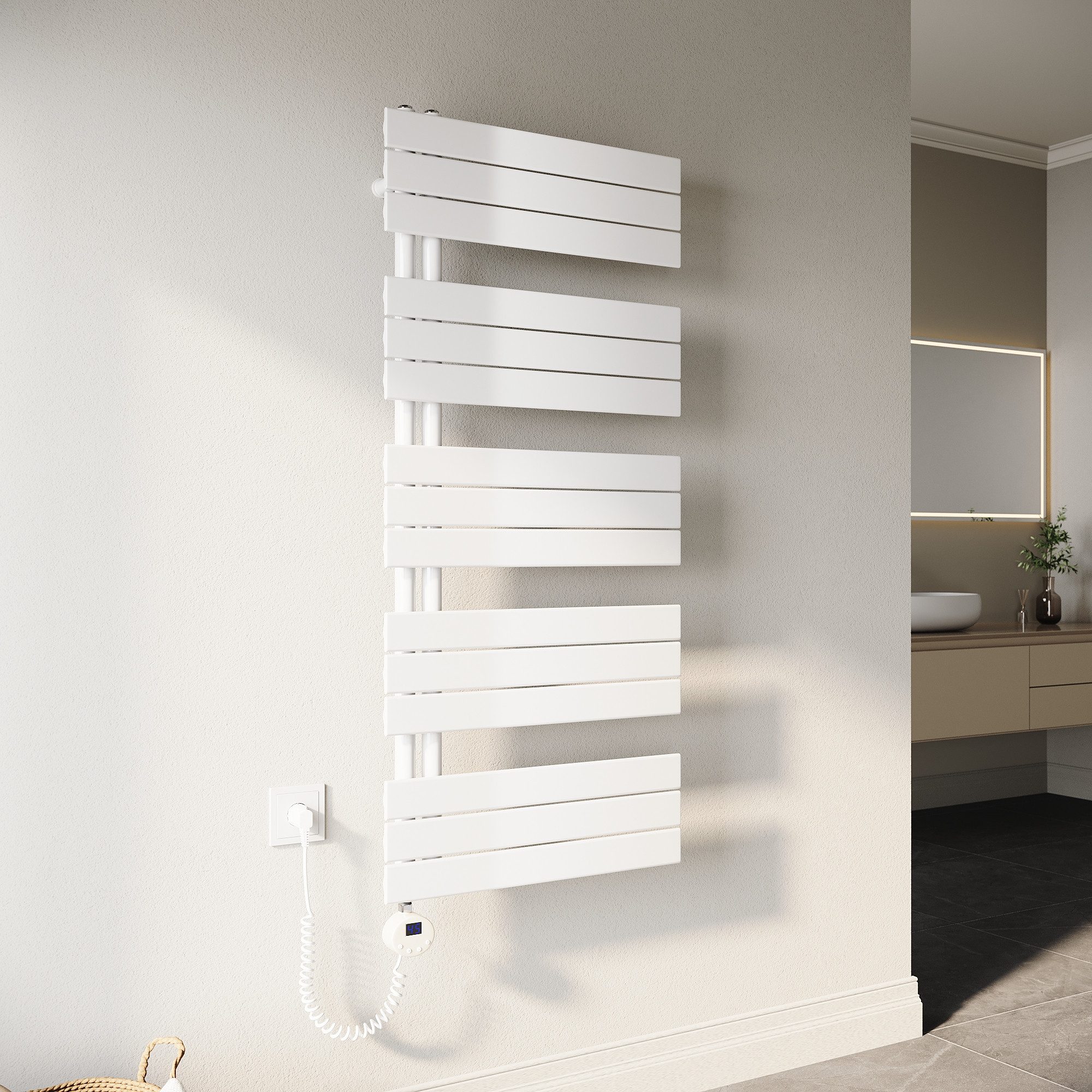 SONNI Designheizkörper Handtuchwärmer mit Heizung, programmierbarer Zeit un günstig online kaufen