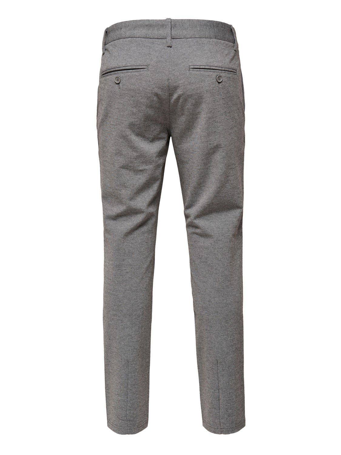 ONLY & SONS mit Melange Medium Chinohose 22010209 ONSMARK Stretch Grey