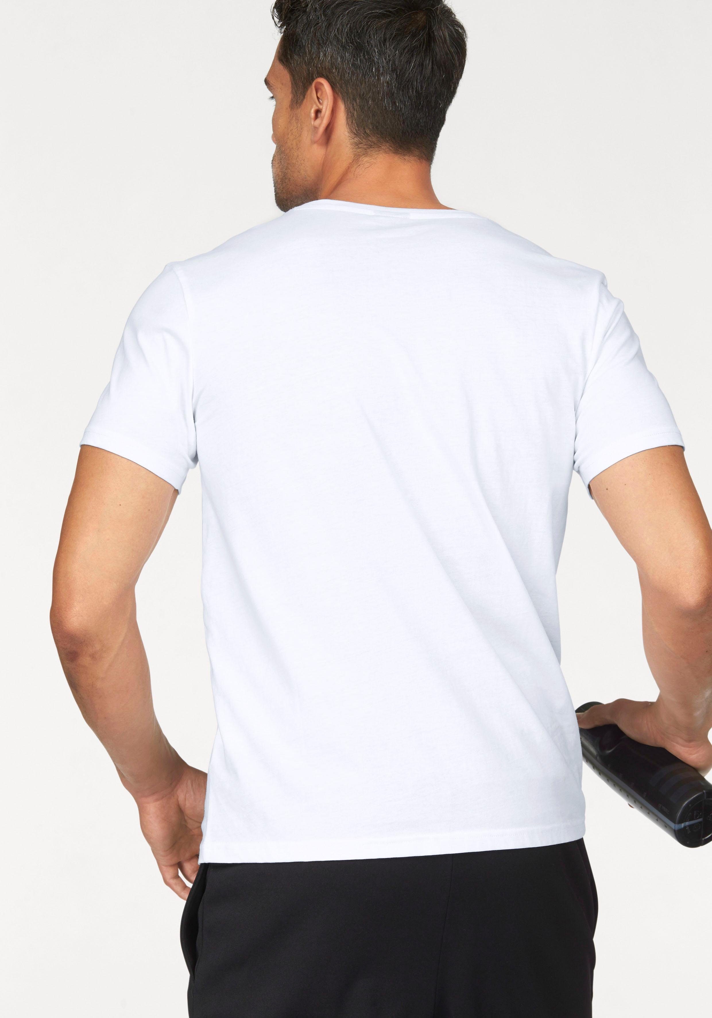 Bruno Banani T-Shirt (Spar-Set, 2er-Pack) Kurzarm, schmal geschnitten, aus Single Jersey