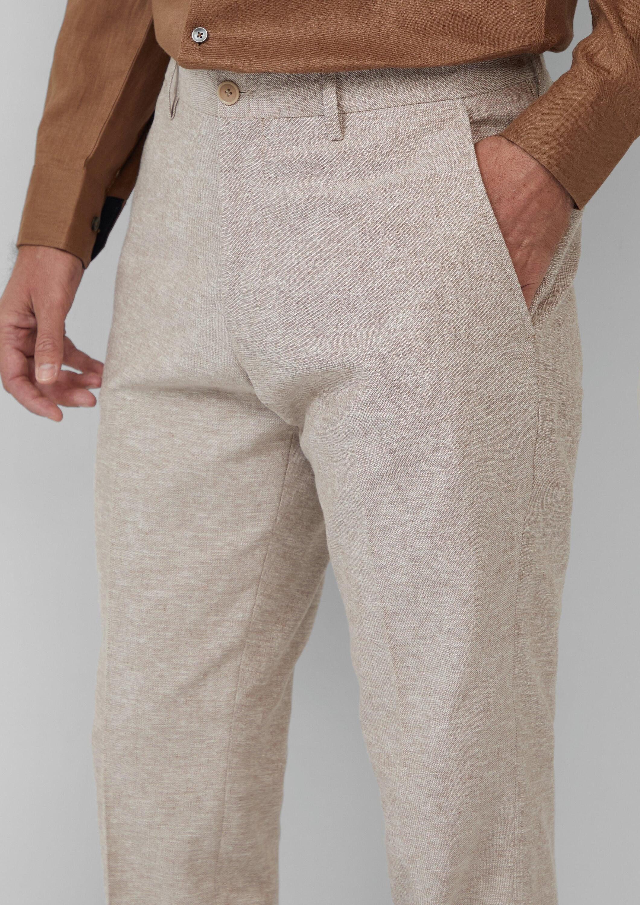 s.Oliver Chinos Hose S.OPURE s.O PURE: Anzughose aus Leinenmix