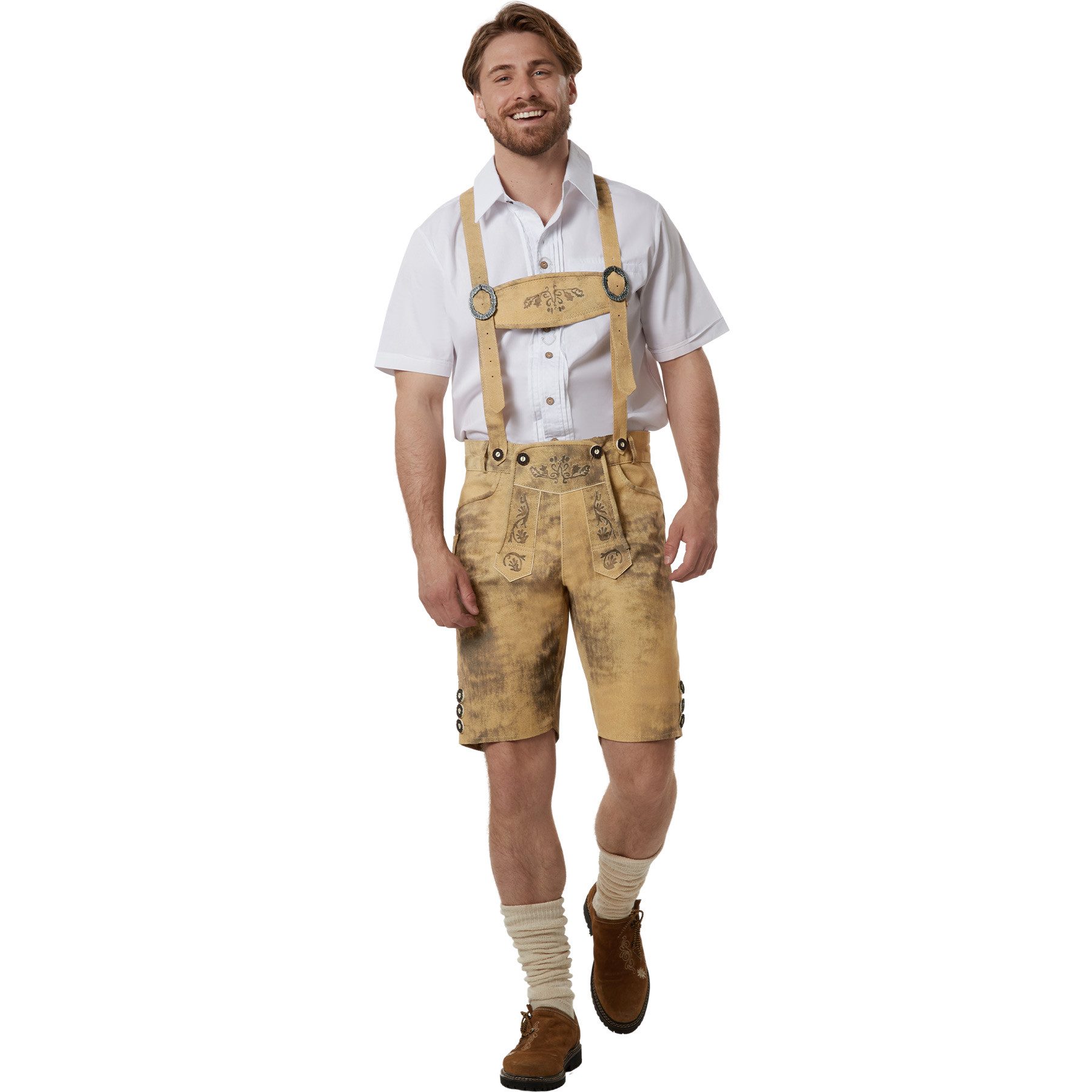 dressforfun Trachtenlederhose Kunstlederhose günstig online kaufen