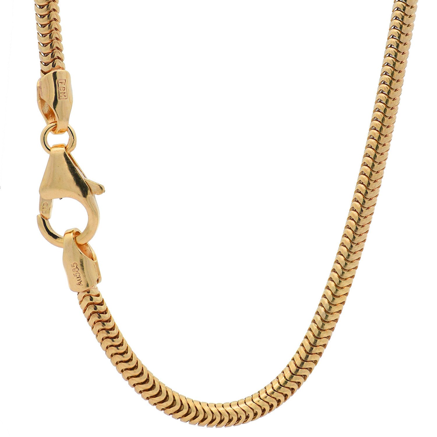 HOPLO Schlangenkette Goldkette Schlangenkette Länge 38cm - Breite 2,5mm - 5 günstig online kaufen