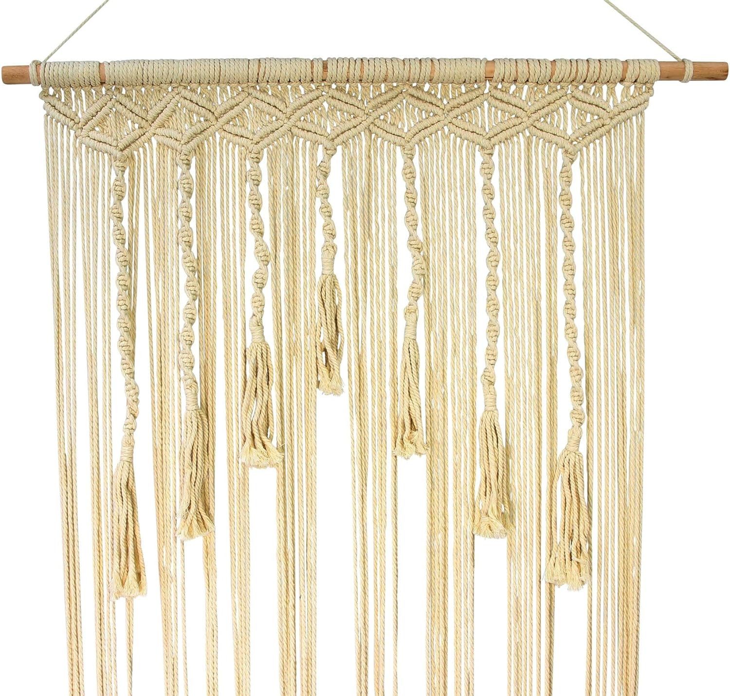 Dekoleidenschaft Türvorhang "Makramee" 90x200 cm im Boho Chic, aus 100% Pol günstig online kaufen