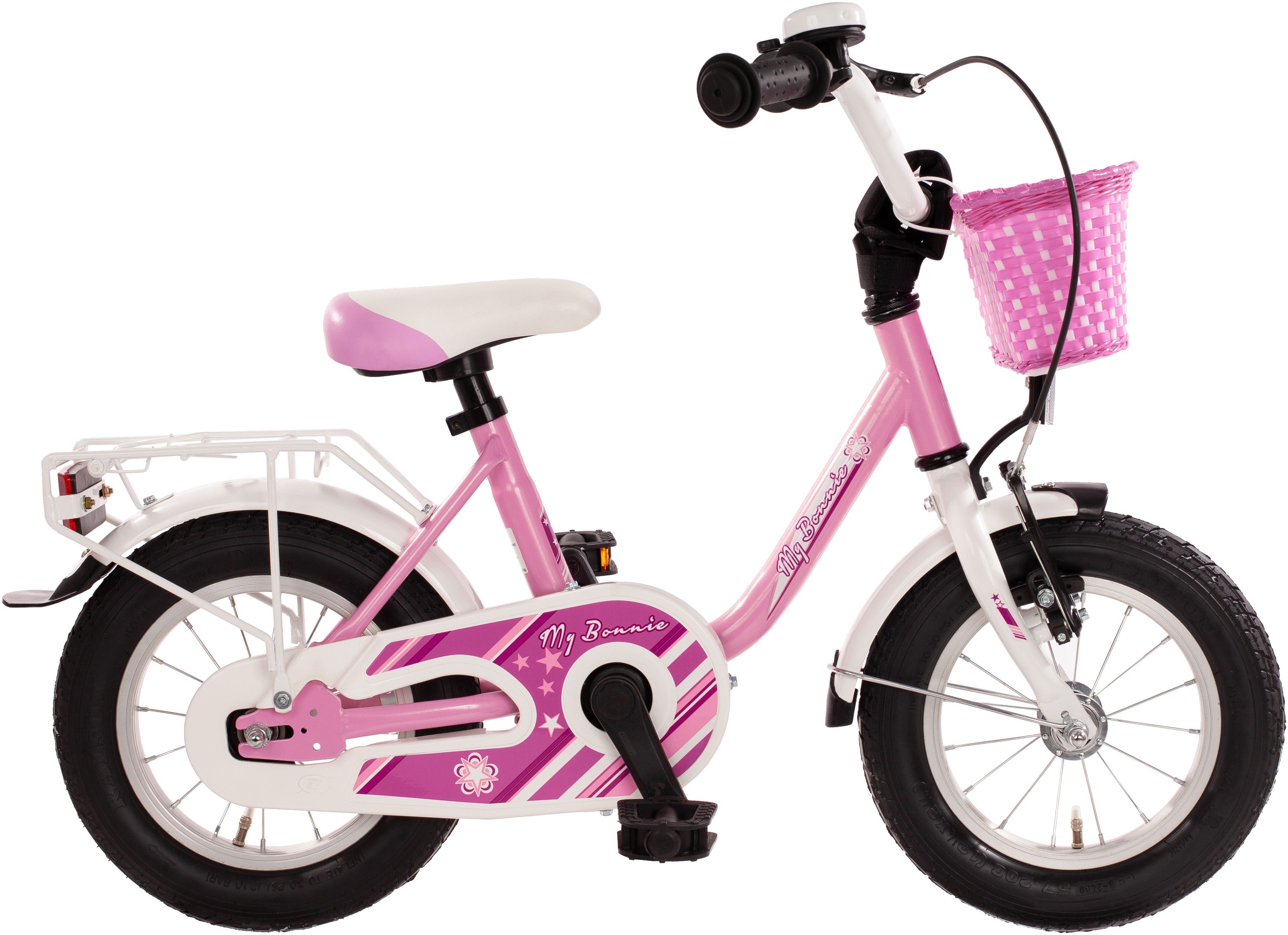 Bachtenkirch Kinderfahrrad "MY BONNIE" rosa/ weiß, 1 Gang, ohne Schaltung