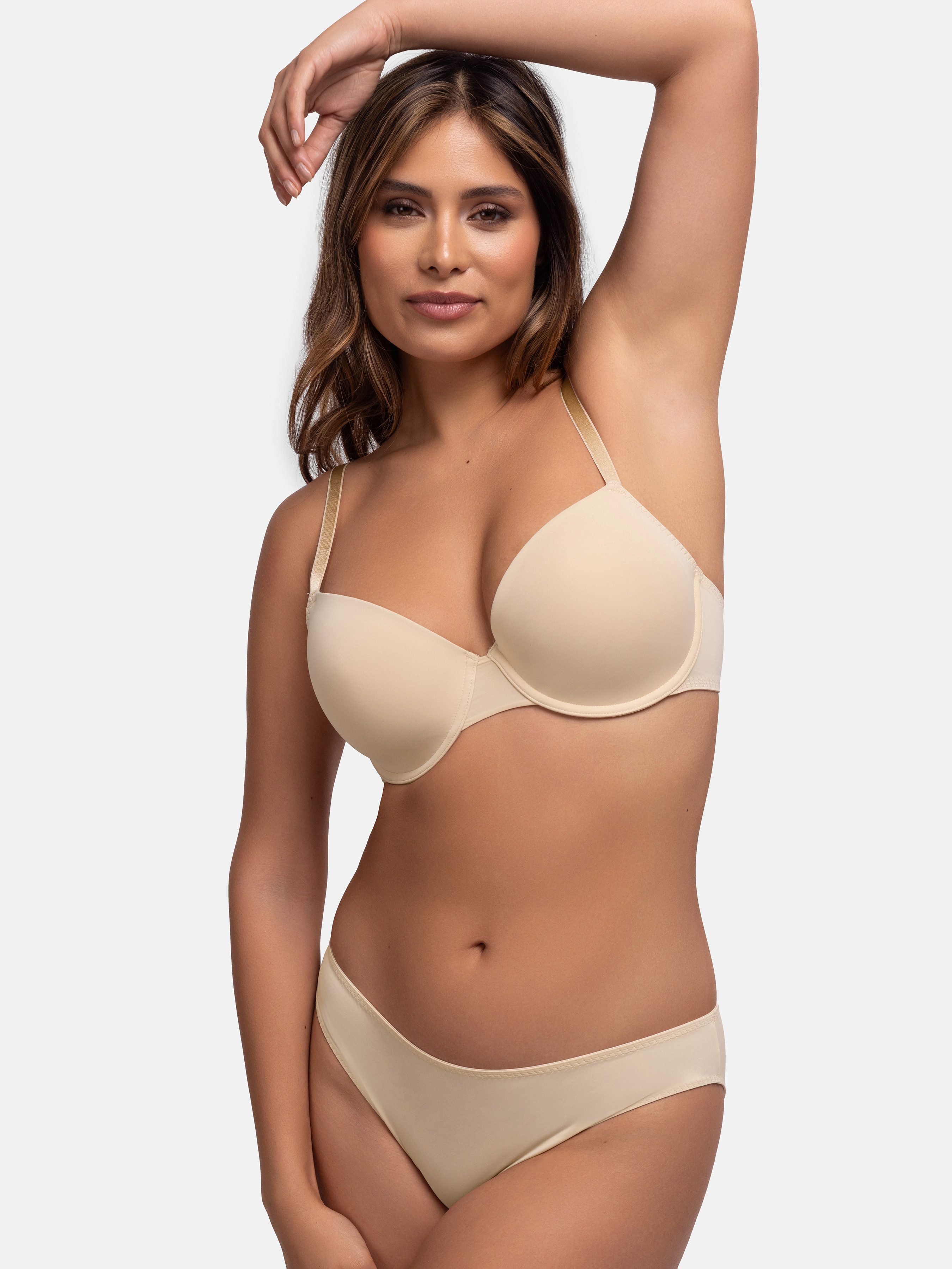 Dorina Bügel-BH Louise (2er Pack) weicher Stoff, verstellbare Träger, elastisch – Bild 3 von 5