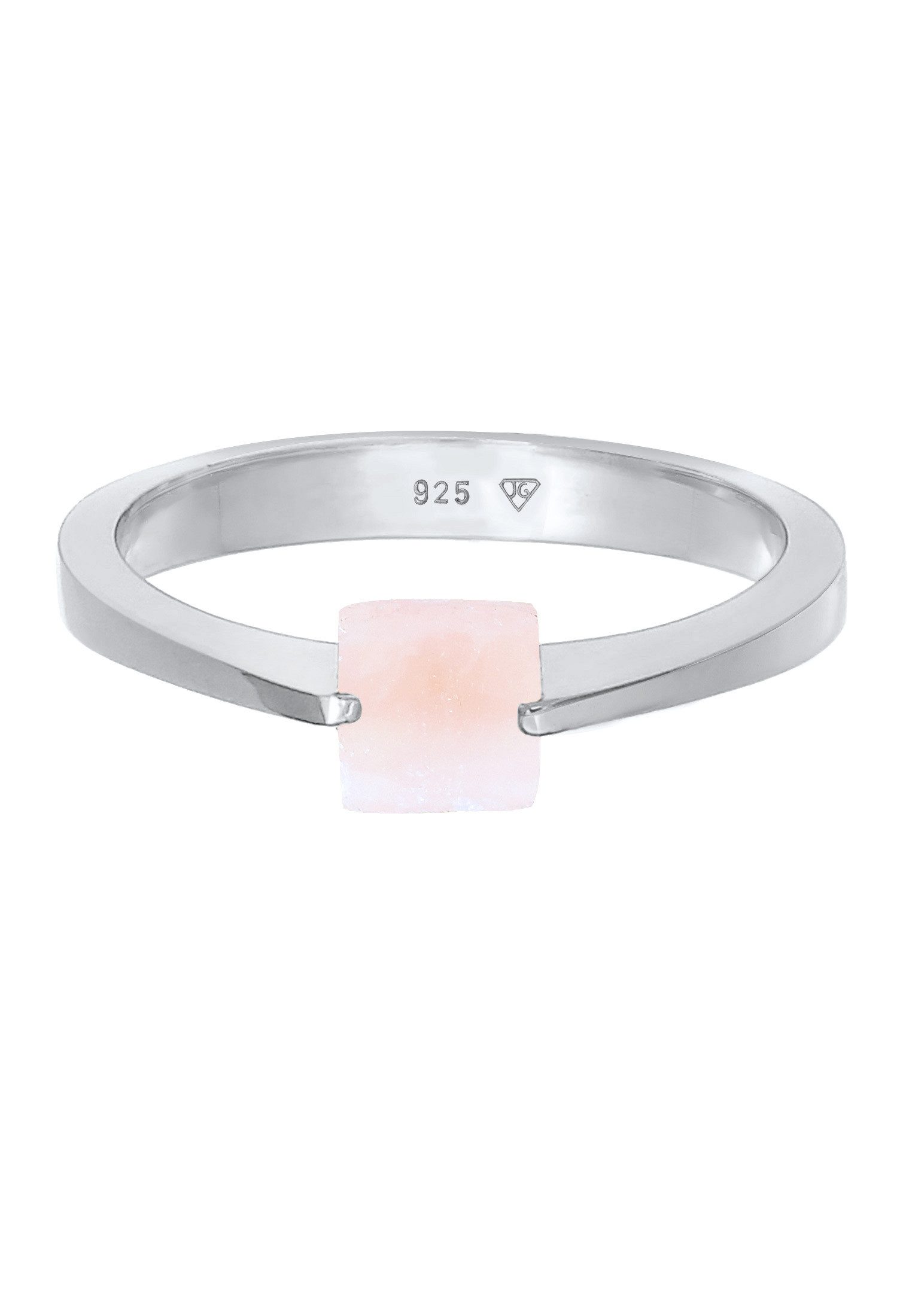 Elli Premium Fingerring Solitär Edelstein Viereck Klassik 925 Silber günstig online kaufen