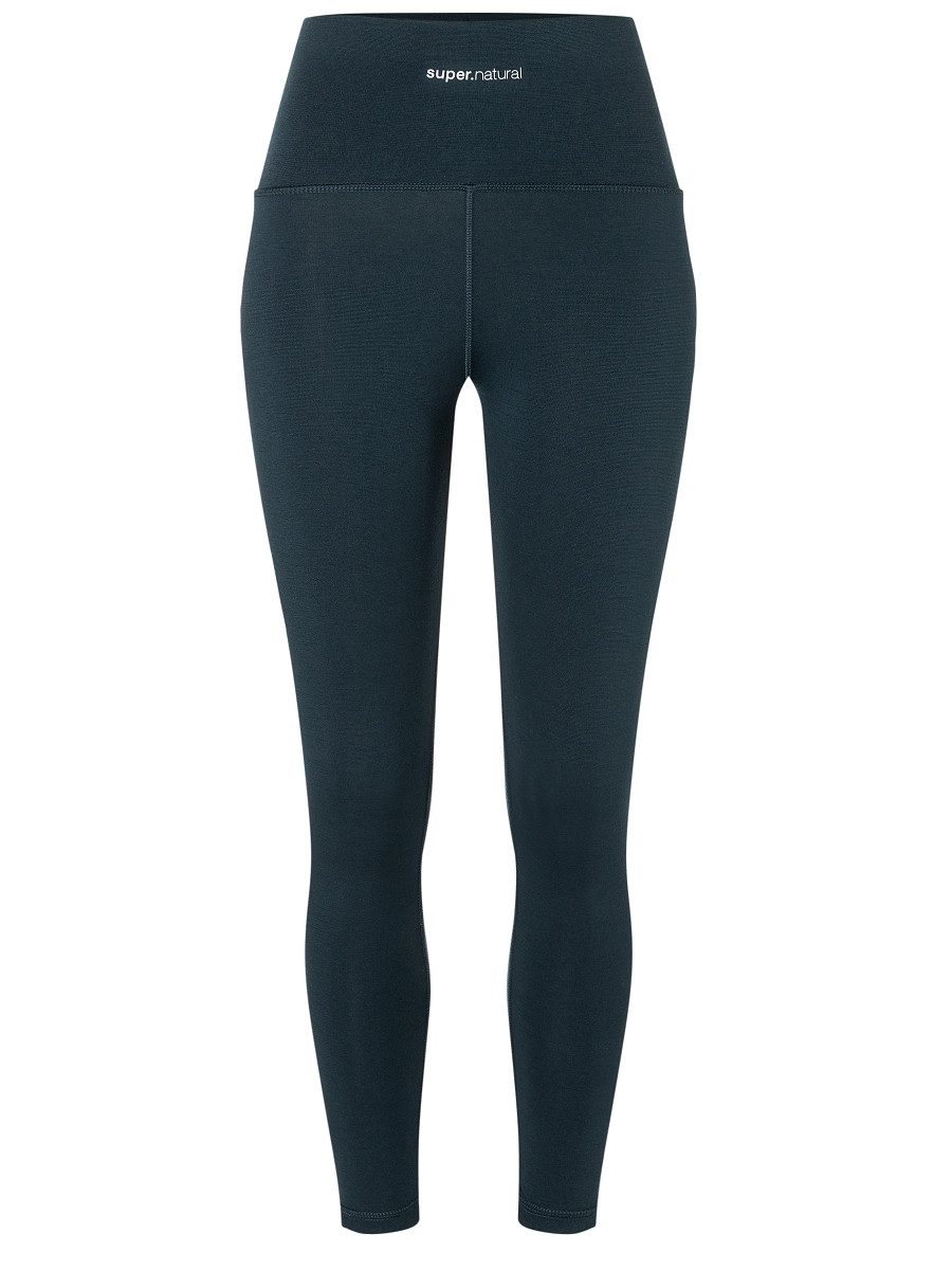 SUPER.NATURAL Funktionstights für Damen, Merino HIGH RISE TIGHT atmungsaktiv, sportlich