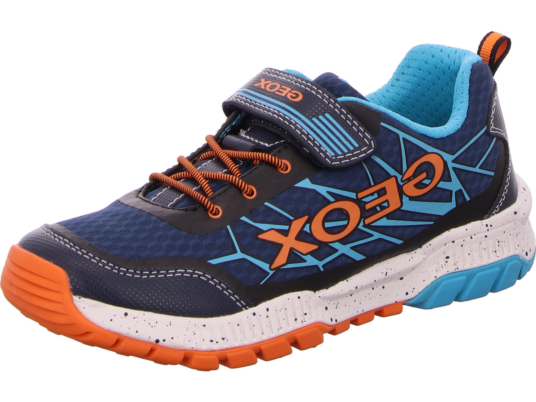 Geox J Tuono Garçon Baskets Geox J Tuono Boy A Pour Garçon - Gris Foncé Lime, Taille 33 EU, Fermeture Velcro, Semelle Synthétique