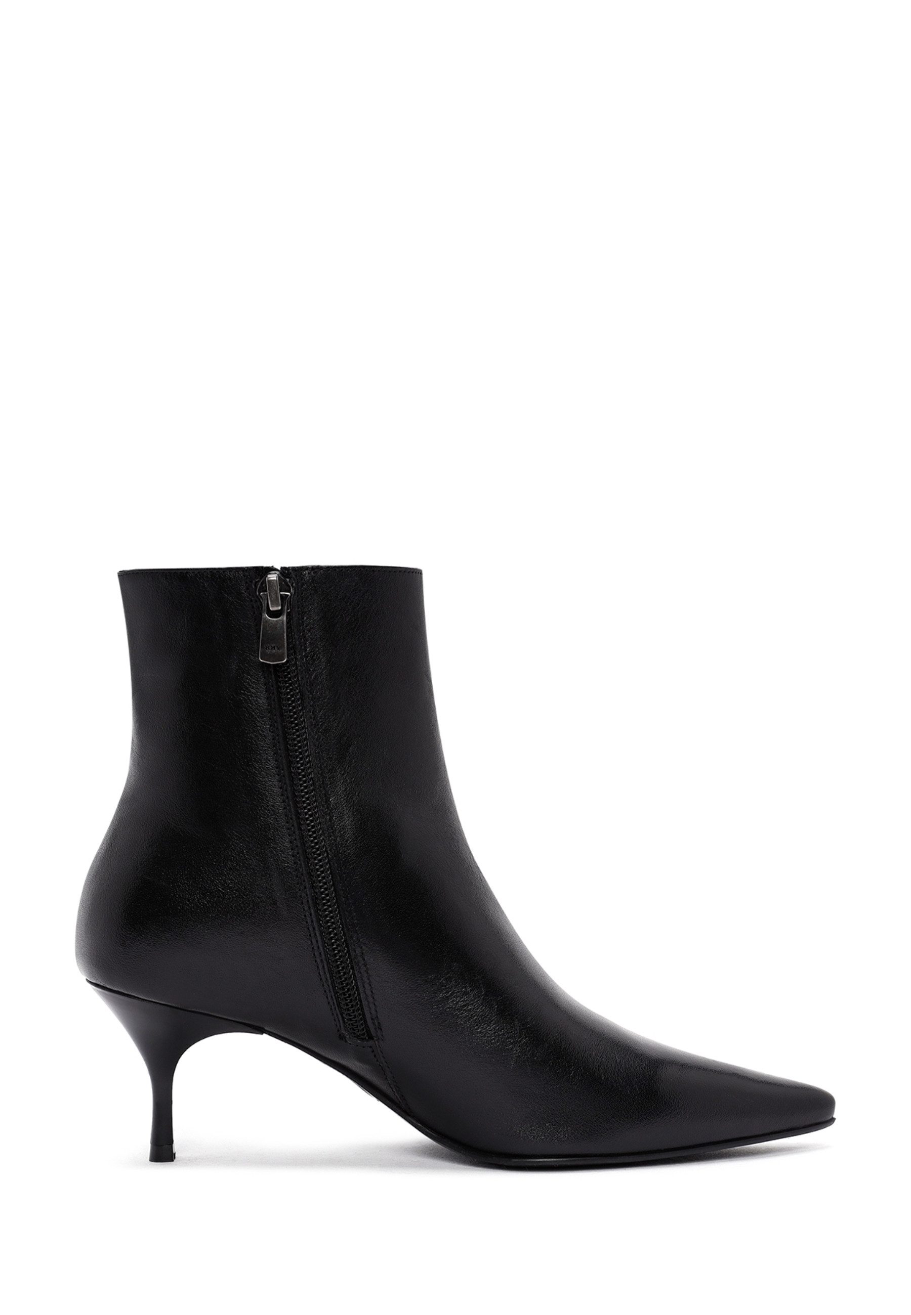 Derimod Absatz-Stiefeletten aus Leder Ankleboots Reißverschluss, Lederfutter, TPU Sohle, Absatz 3,5 cm