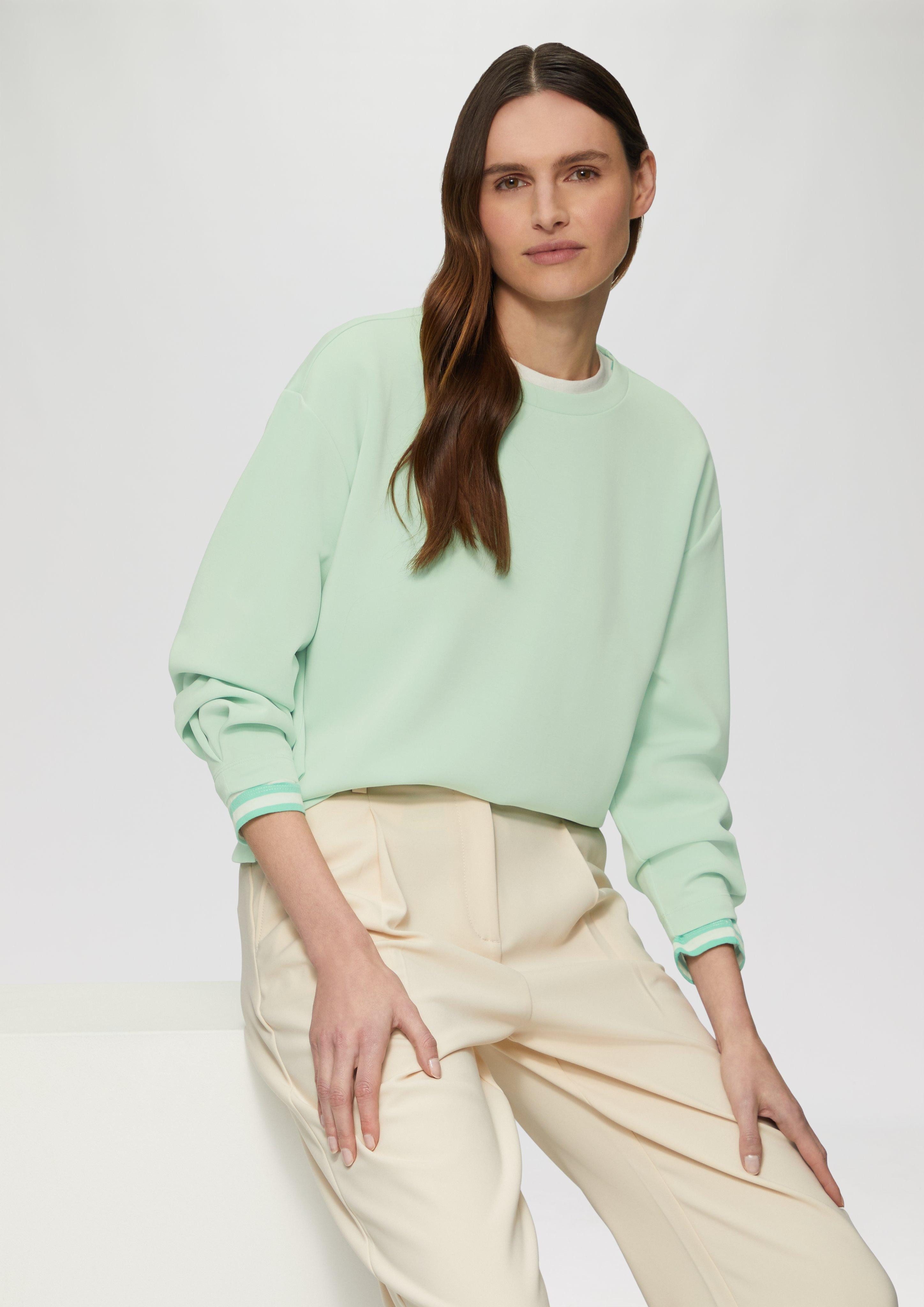 s.Oliver Sweatshirt Scuba-Sweatshirt aus Modalmix mit günstig online kaufen