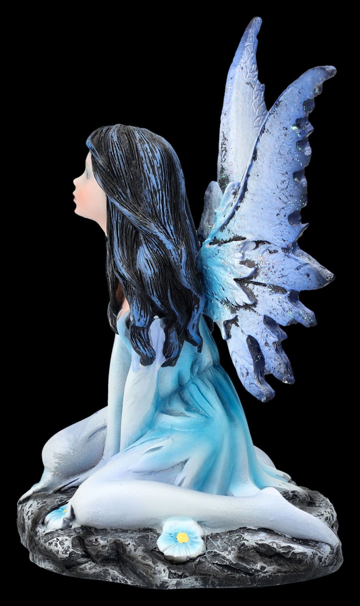 Figuren Shop GmbH Dekofigur Elfenfigur - Celebrielle in blauem Kleid