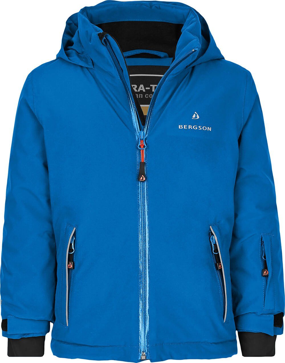 Bergson Winterjacke FRODO Kinder Skijacke, wattiert, 20000 mm Wassersäule, Normalgrößen, blau