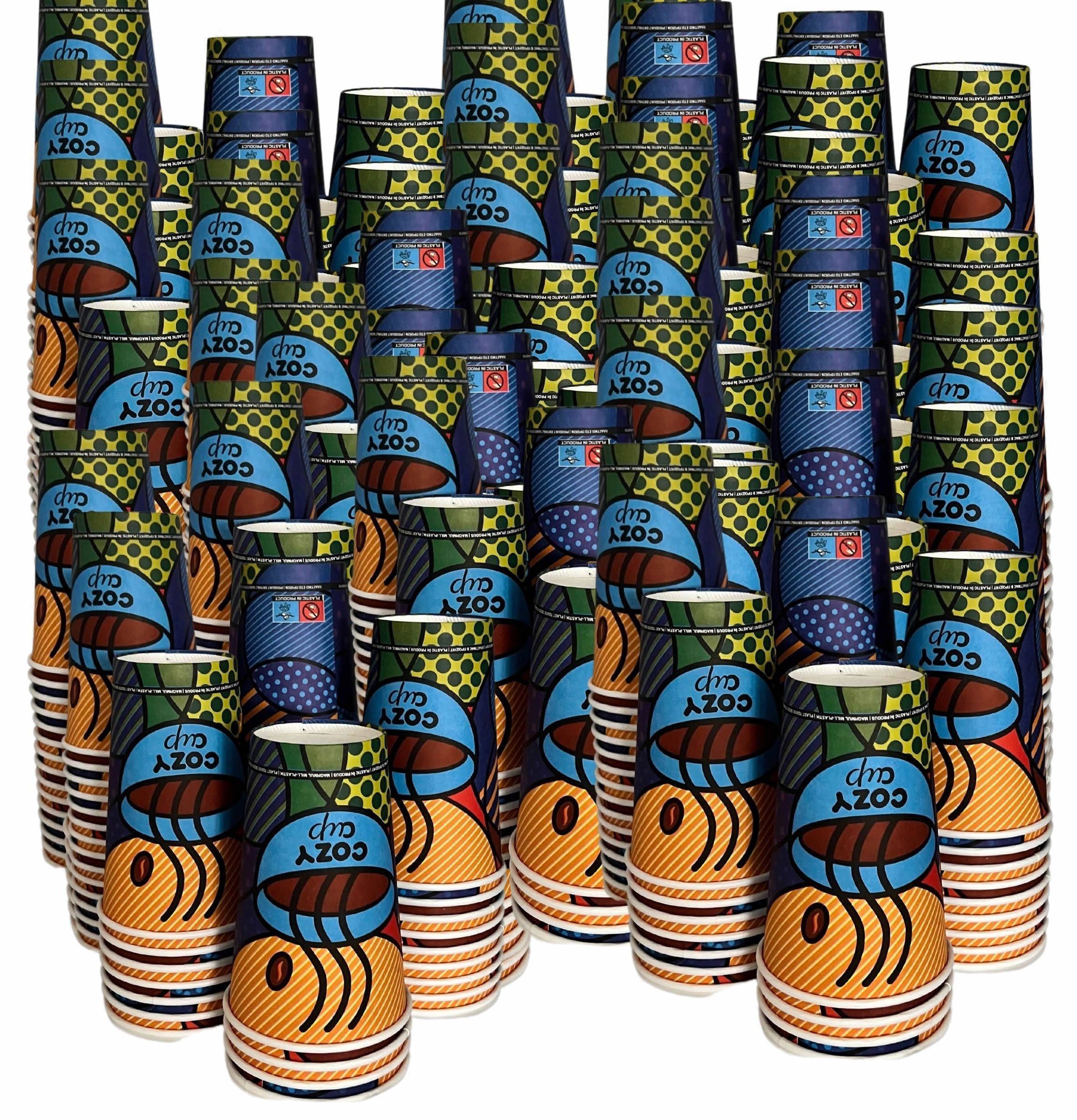 Intertan -1922- Coffee-to-go-Becher 1000 Kaffeebecher To Go Pappe COZY CUPS 475ml, 1000-tlg.