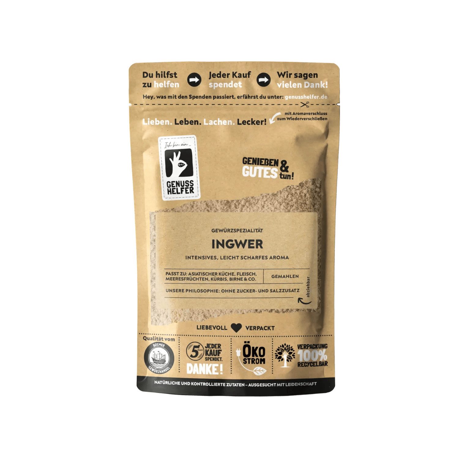 Bremer Gewürzhandel Gewürz Ingwer, gemahlen, 50 g