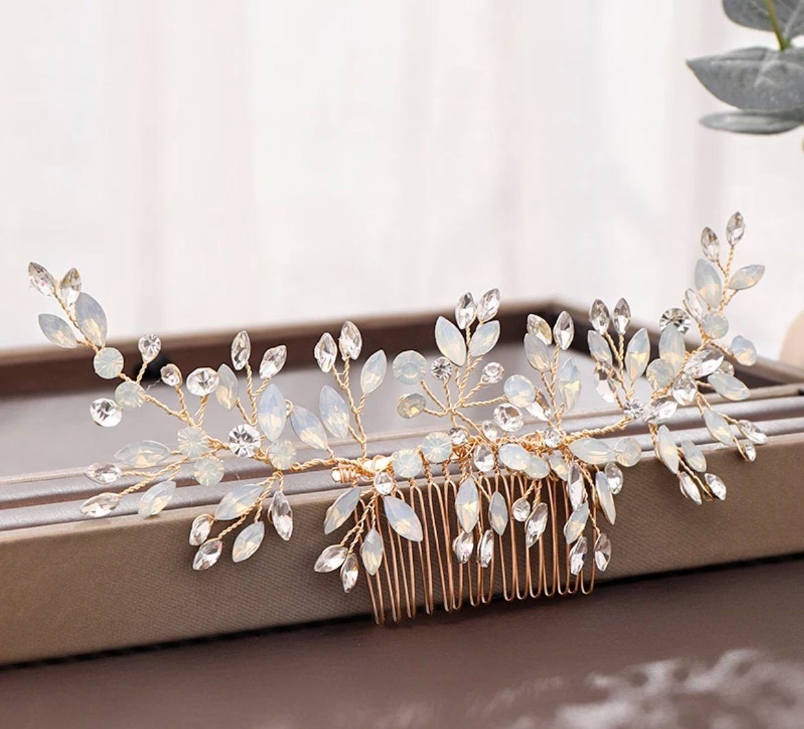 6. Bild von Brautkrone Diadem »Haarkamm Braut Haarschmuck Hochzeit Hochzeitsschmuck«