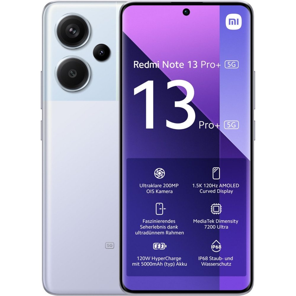 Xiaomi Xiaomi Redmi Note 13 Pro+ 5G Smartphone mit 12GB RAM. Smartphone (6.67 Zoll, Android Betriebssystem)