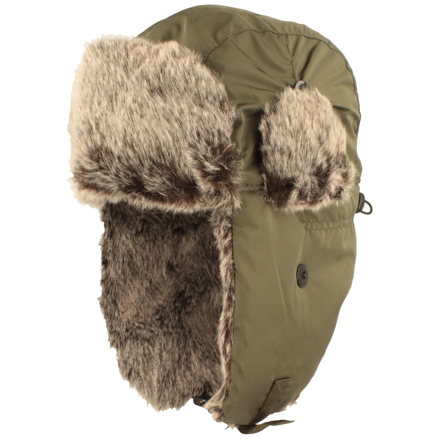 Breiter Schirmmütze Flieger-Mütze mit Webpelz Details günstig online kaufen