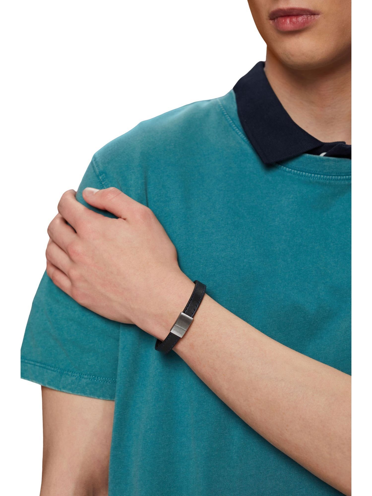 Armband Armband Magnetverschluss schwarz in Esprit Lederoptik mit