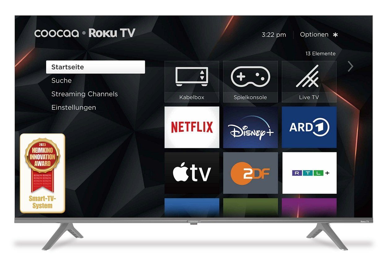 Coocaa 43R5G LCD-LED Fernseher Smart-TV, (109,00 4k Zoll, Ultra HD, 4K) cm/43