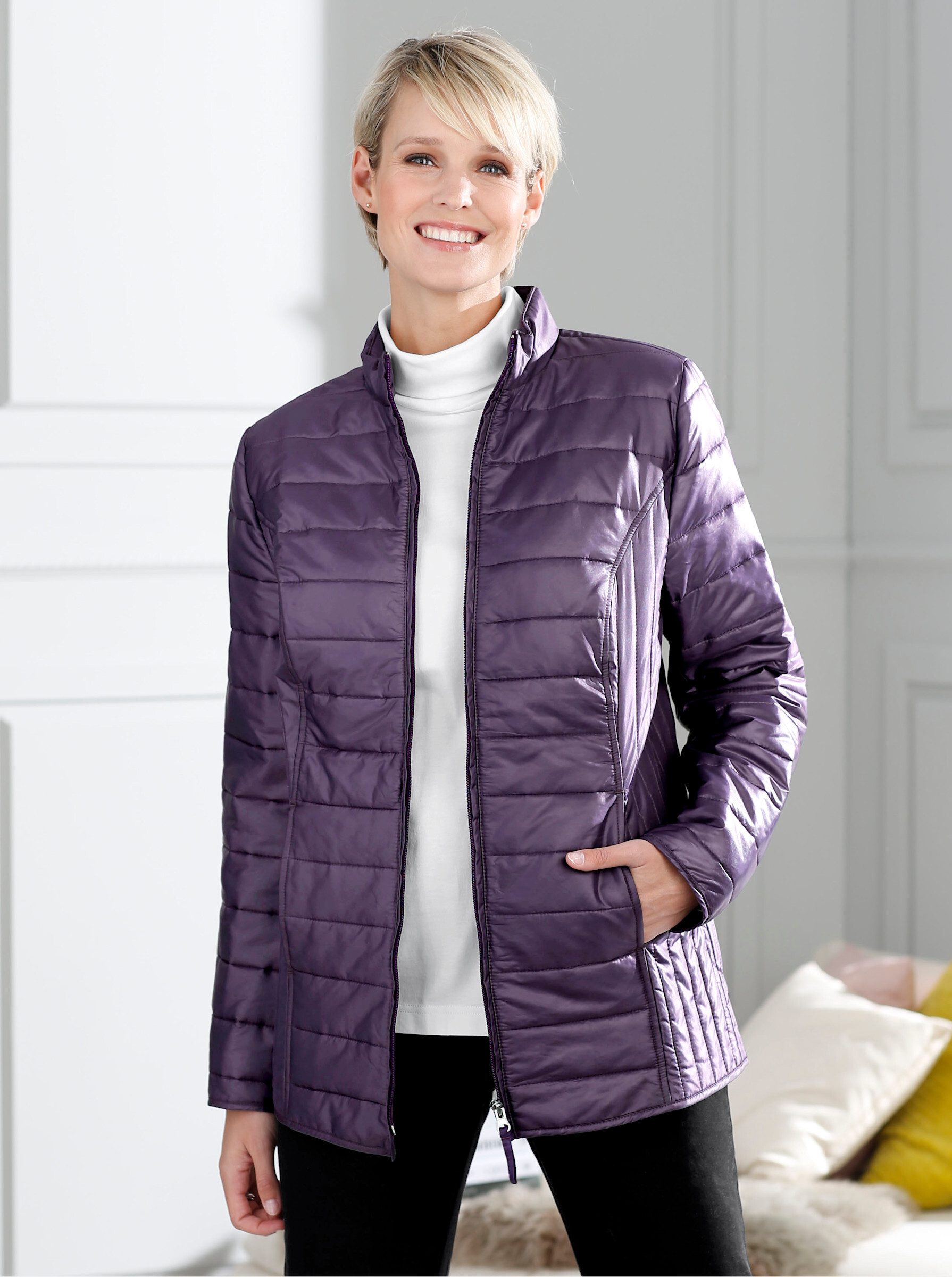 Sieh an! Allwetterjacke Steppjacke . für die Übergangszeit, mit Stehkragen günstig online kaufen