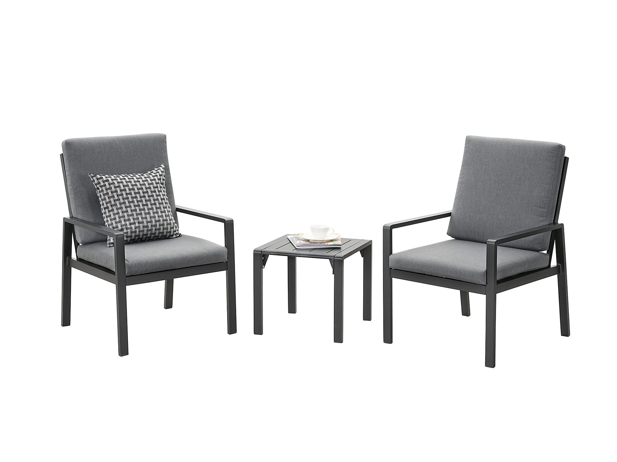 MeXo Gartenlounge-Set Aluminium Gartenmöbel-Set, (Balkonmöbel Set, günstig online kaufen