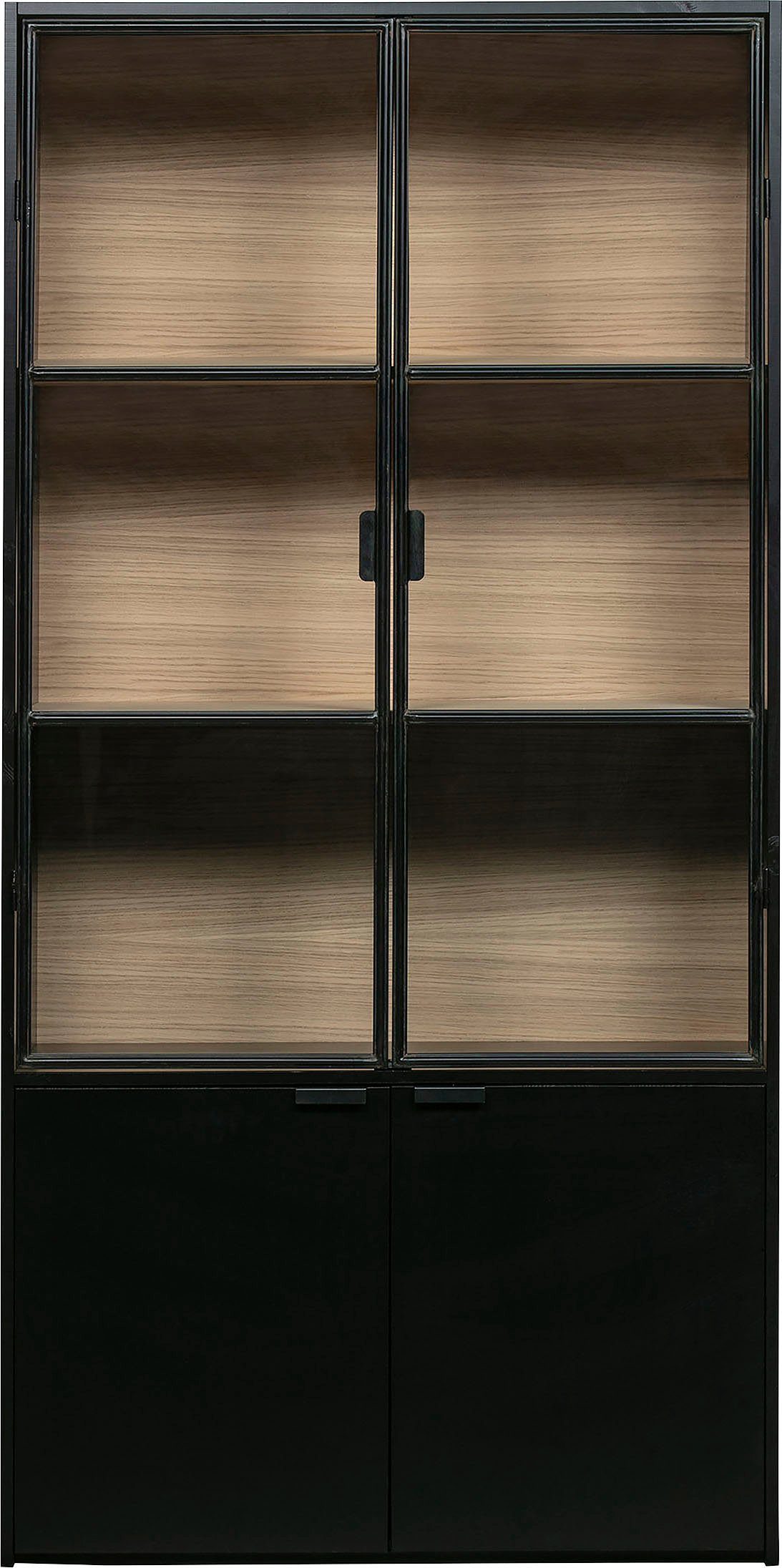 WOOOD Vitrine Silas mit Metalltüren, H günstig online kaufen