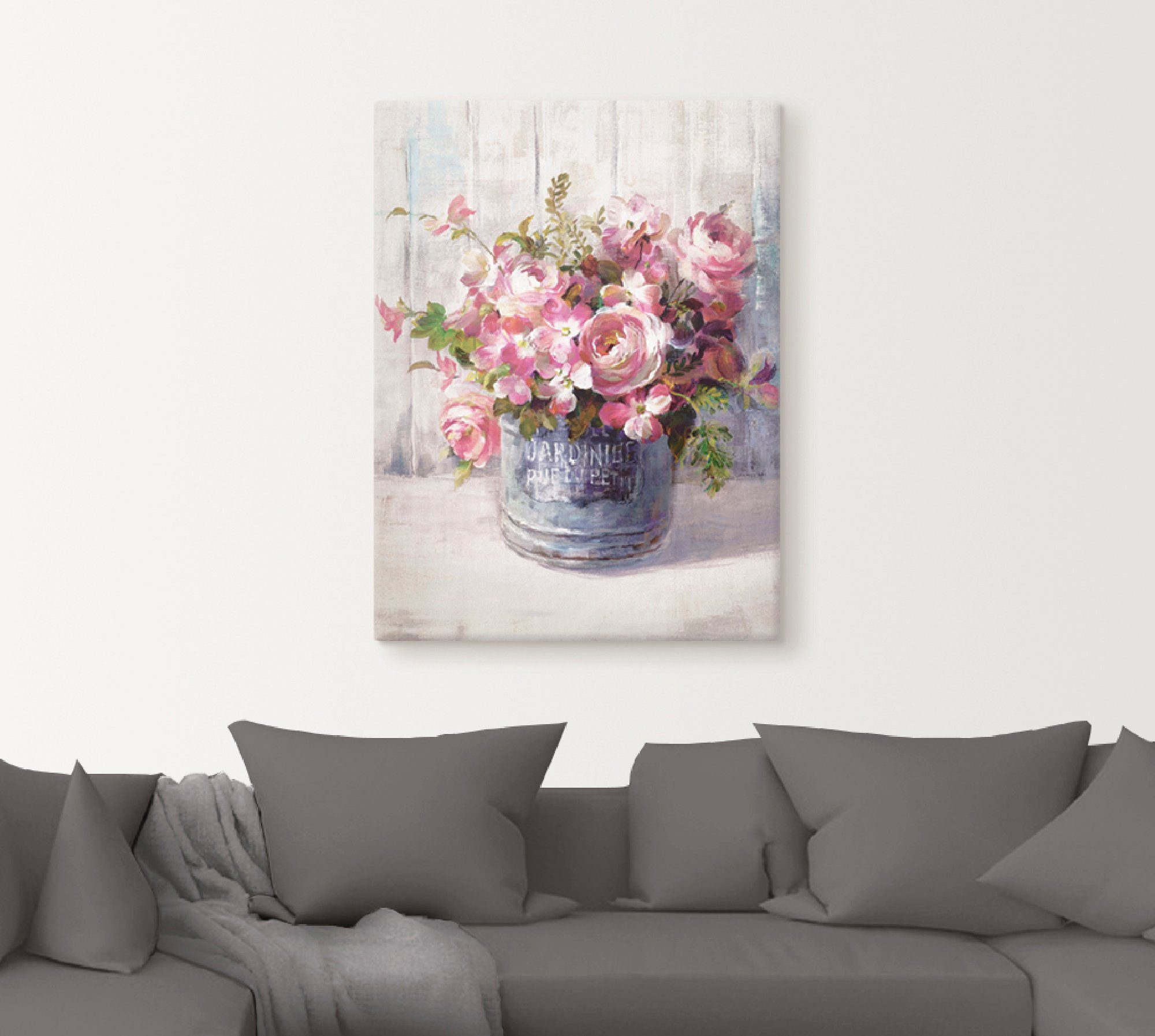 Artland Wandbild Gartenblumen I, Blumen (1 St), als Leinwandbild, Poster in verschied. Größen