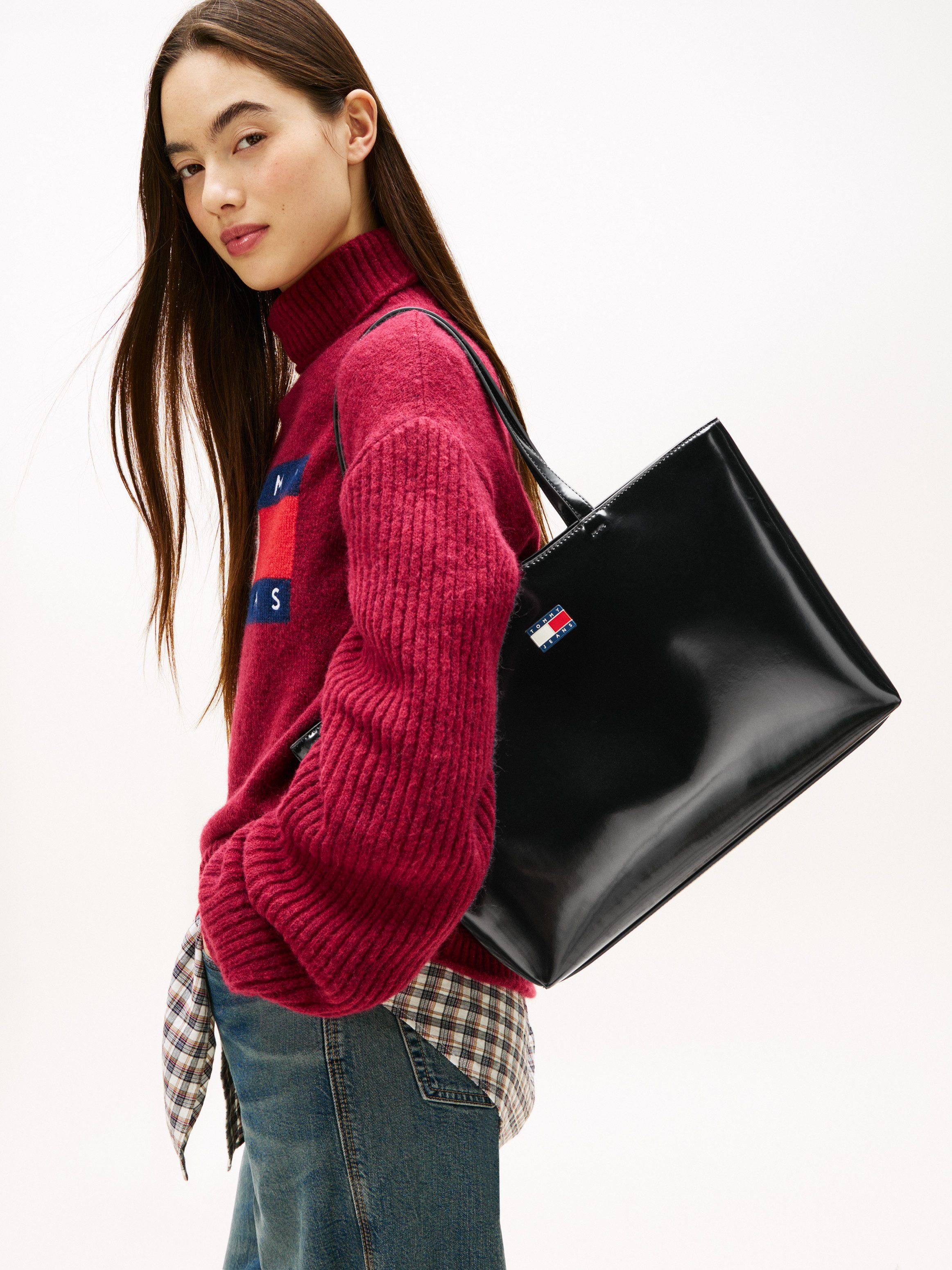 Tommy Jeans Tragetasche TJW MUST TOTE, Damen Schultertasche, Shopper mit ty günstig online kaufen