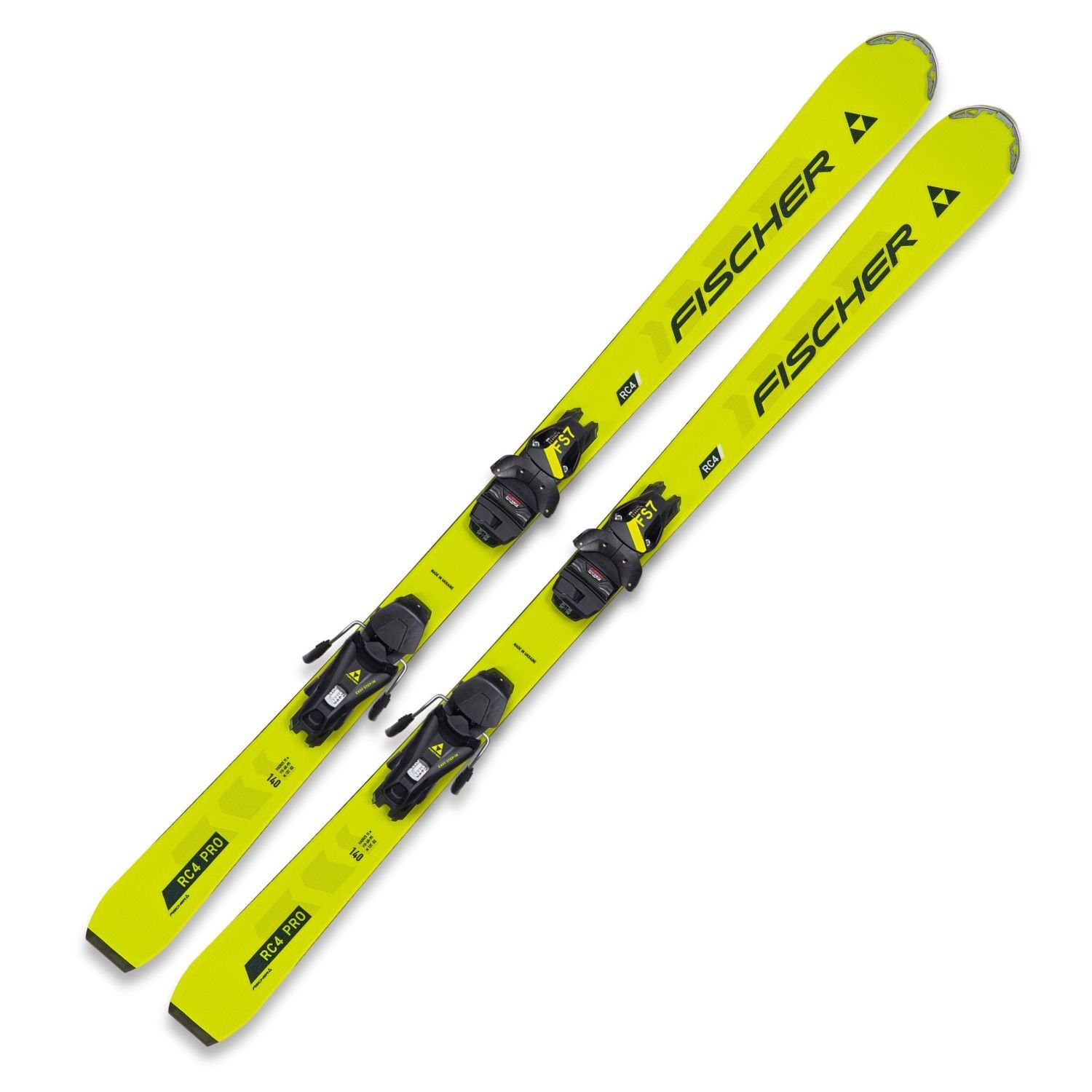 Alpinski Fischer Kinderski 2024 Pro + Fischer Z2-7.5 RC4 Bindung JRS Ski, FS7 Ski Sports