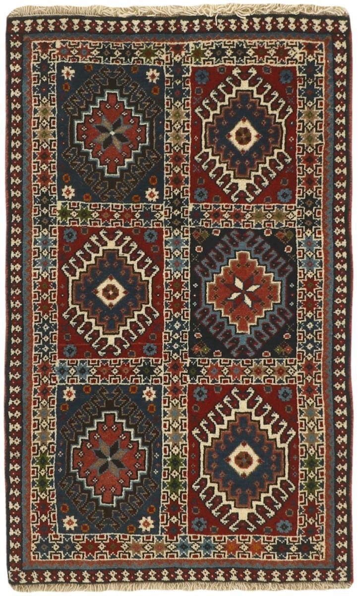 Orientteppich Yalameh 57x98 Handgeknüpfter Orientteppich / Perserteppich, Nain Trading, rechteckig, Höhe: 12 mm