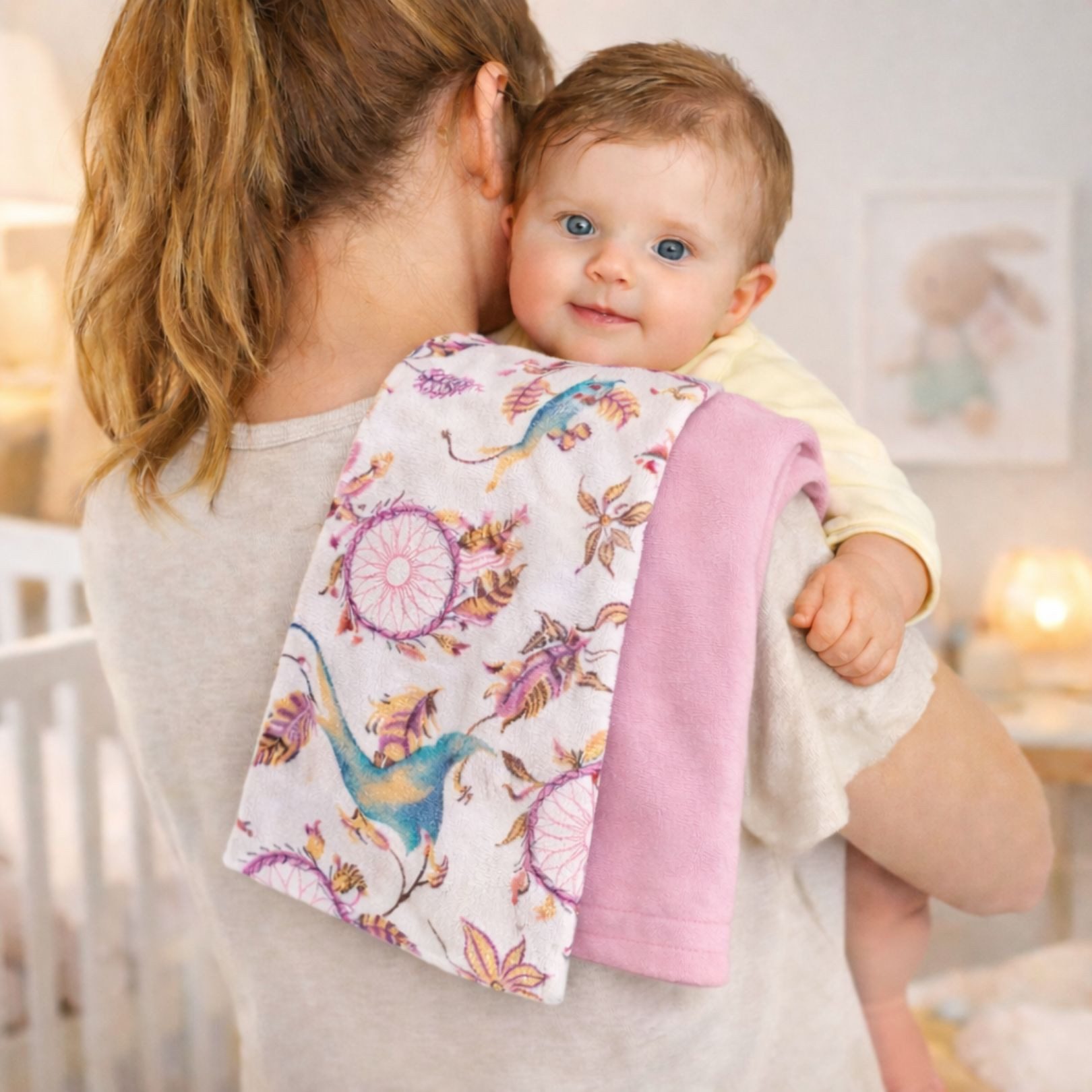 Babymajawelt Spucktuch Baby Moltontücher Faltwindeln Schmusetuch Kuscheltuch 70 x 80, (Moltontücher Set, 5-tlg., Starter Set), Made In EU, Faltwindeln, Stoffwindeln, Babyweich