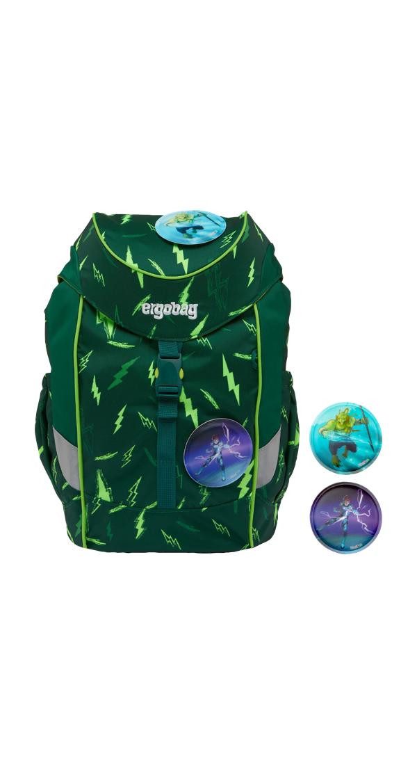 ergobag Kinderrucksack mini, mit Hüft- & Brustgurt für einen ergonomischen Sitz