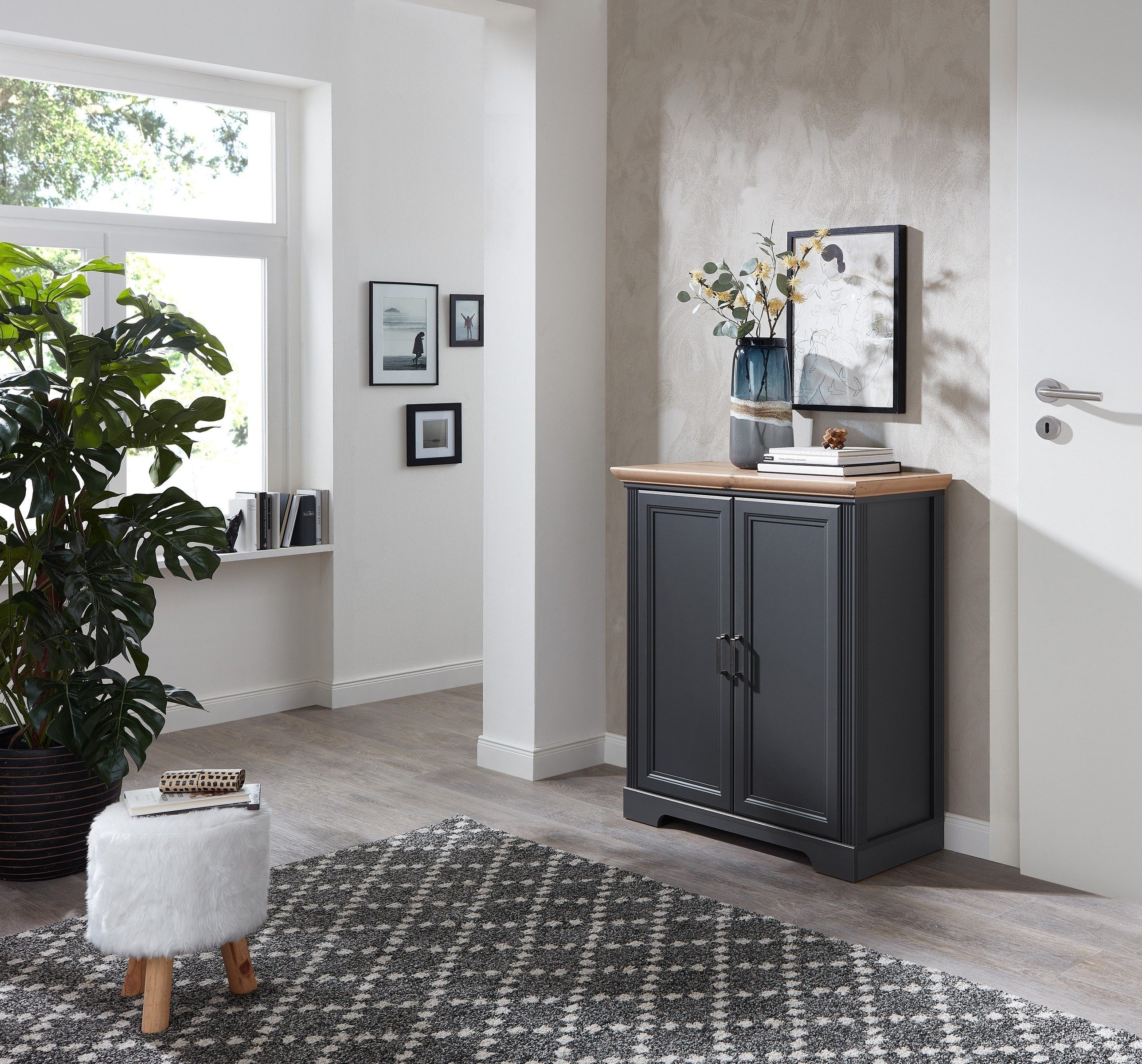 freiraum Kommode JASMIN, in Artisan/graphit mit 2 Türen und 2 Einlegeböden